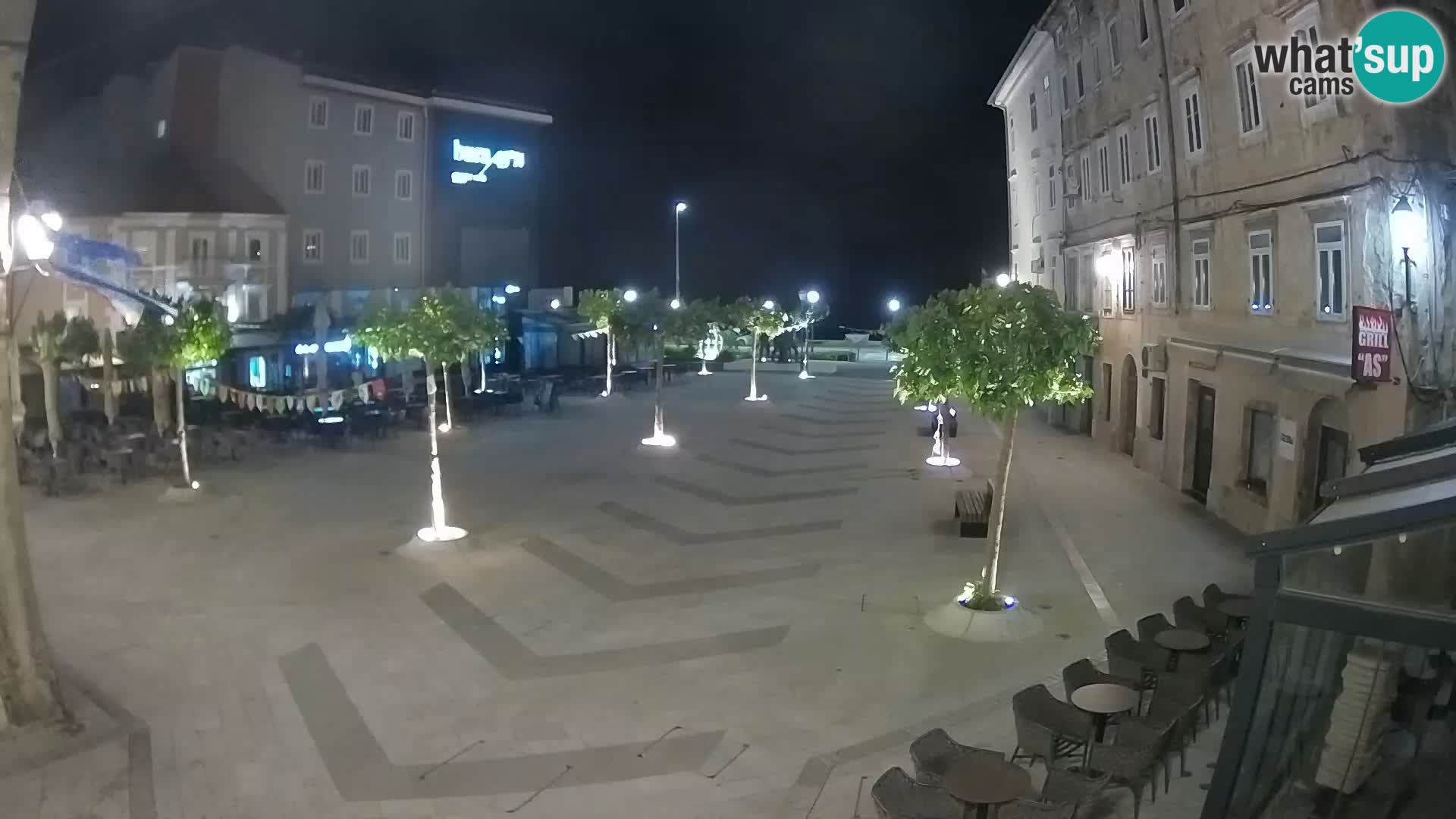 Centre de la ville de Senj – Place Pavlin – Live Cam Dalmatie