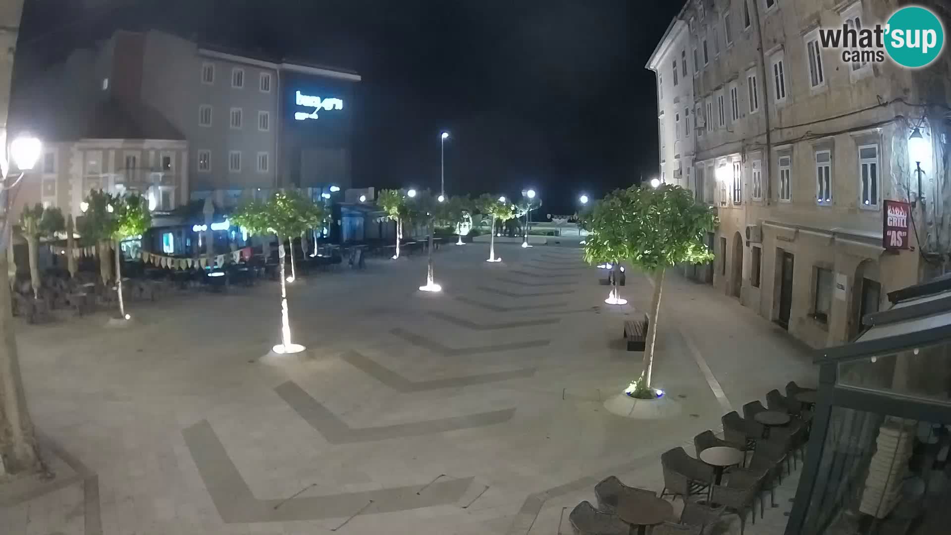 Centre de la ville de Senj – Place Pavlin – Live Cam Dalmatie
