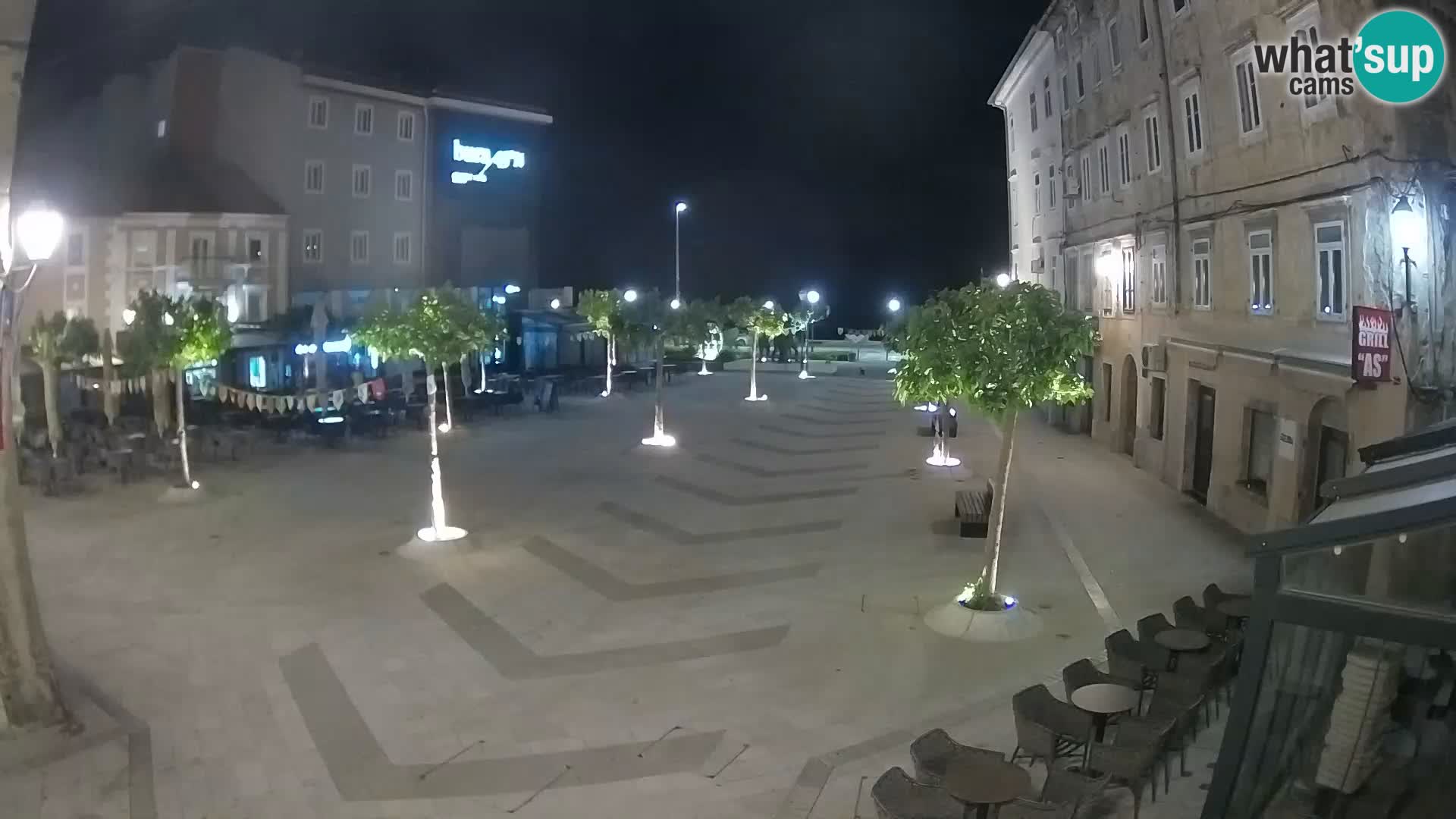Centre de la ville de Senj – Place Pavlin – Live Cam Dalmatie