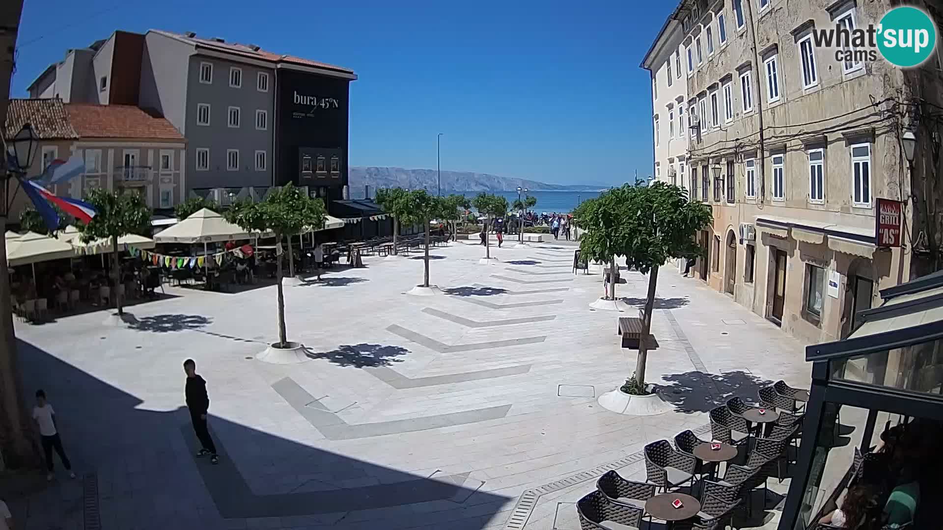 Center of Senj city – Pavlin square – Live Cam Dalmatia