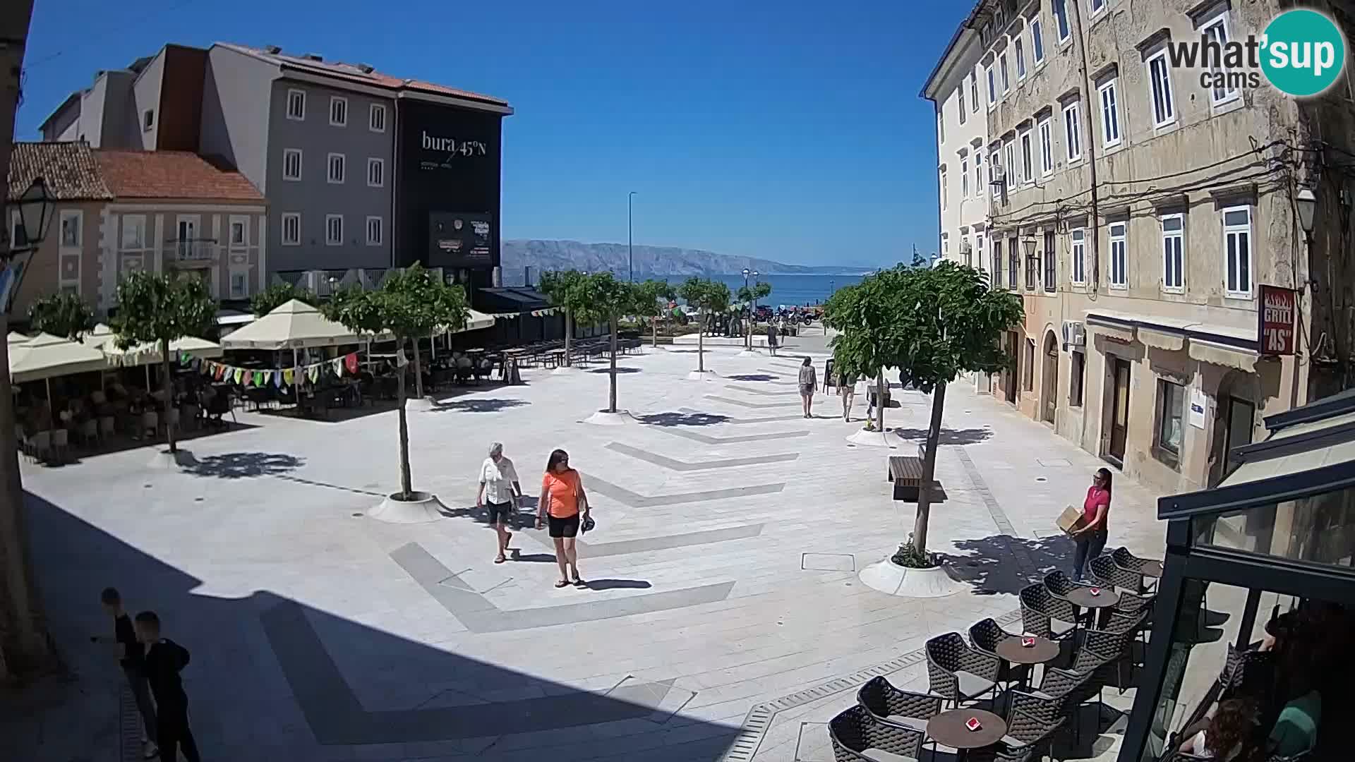 Center of Senj city – Pavlin square – Live Cam Dalmatia