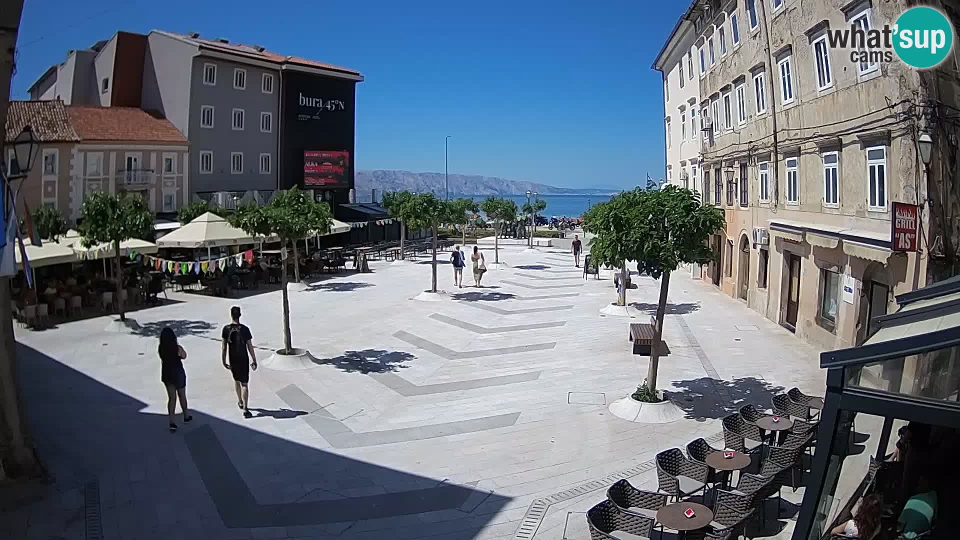 Center of Senj city – Pavlin square – Live Cam Dalmatia