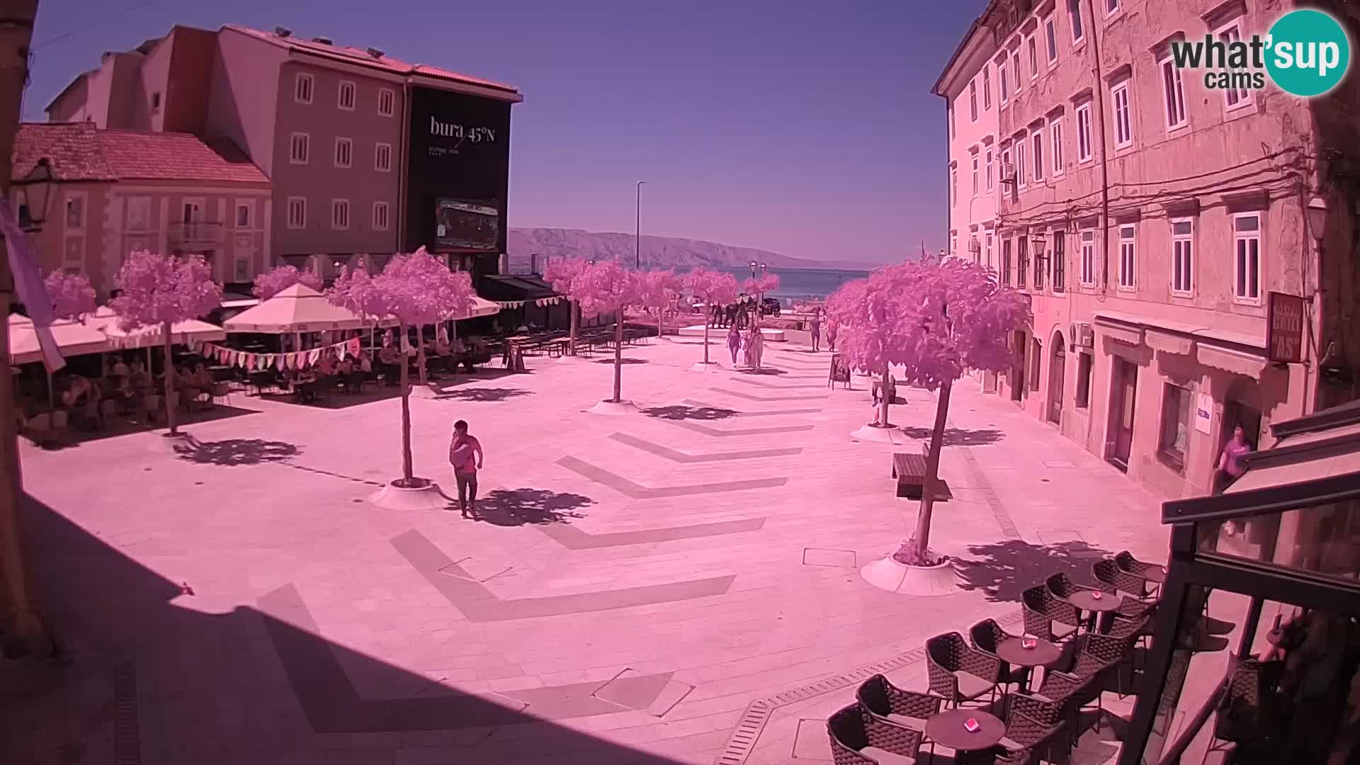 Zentrum der Stadt Senj – Pavlin platz – Live Cam Dalmatia