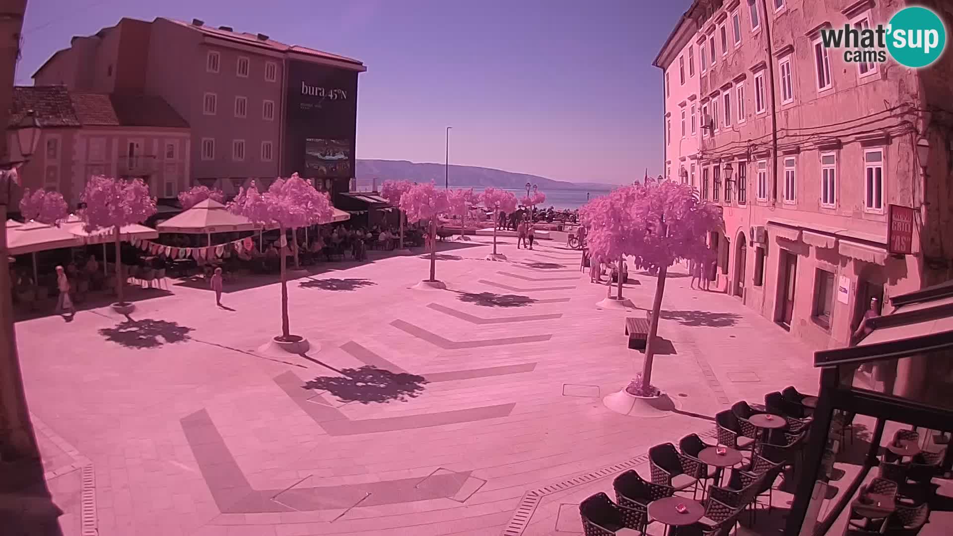 Center mesta Senj – Pavlinski trg – spletne kamere Dalmacija