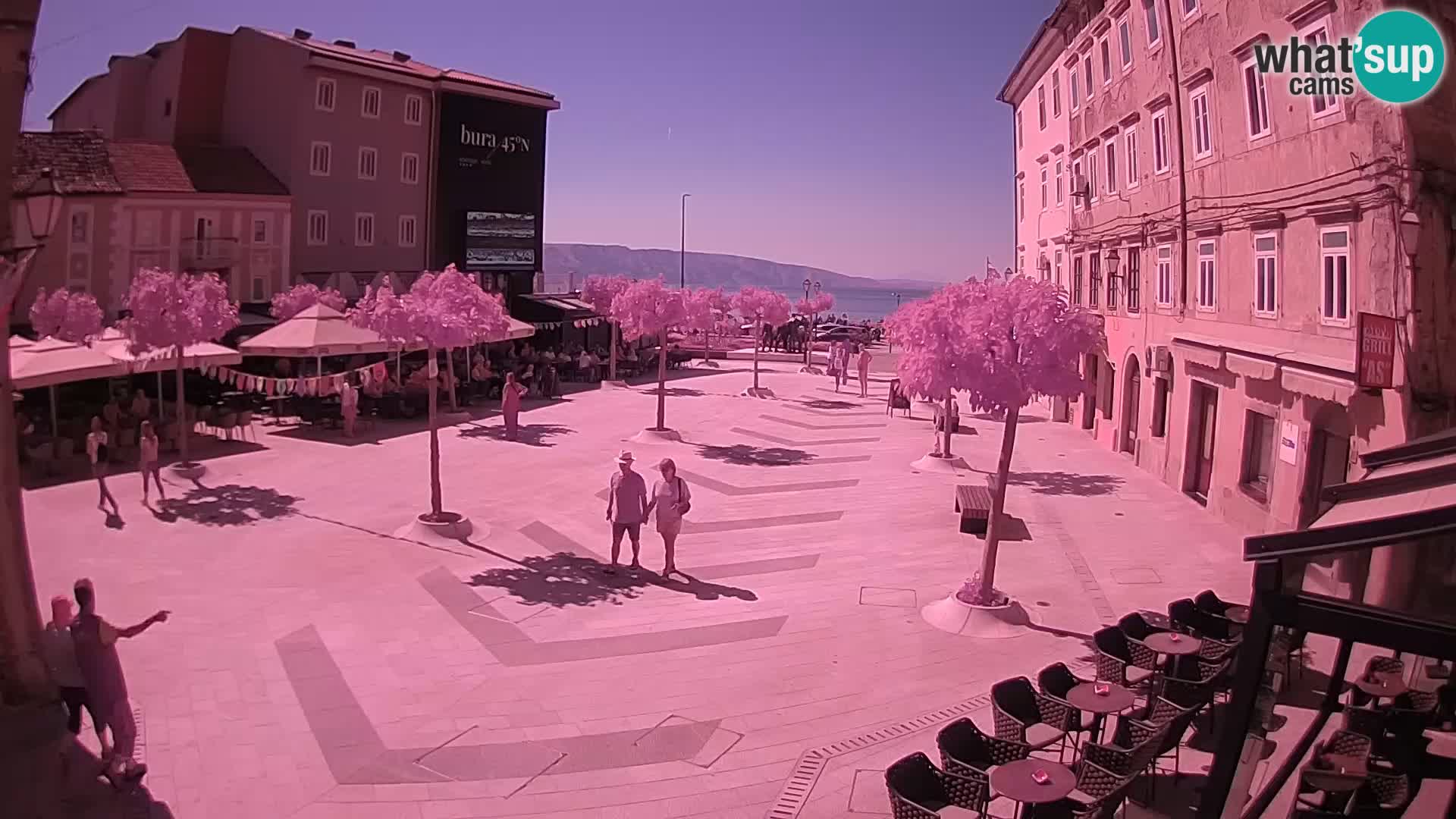 Zentrum der Stadt Senj – Pavlin platz – Live Cam Dalmatia