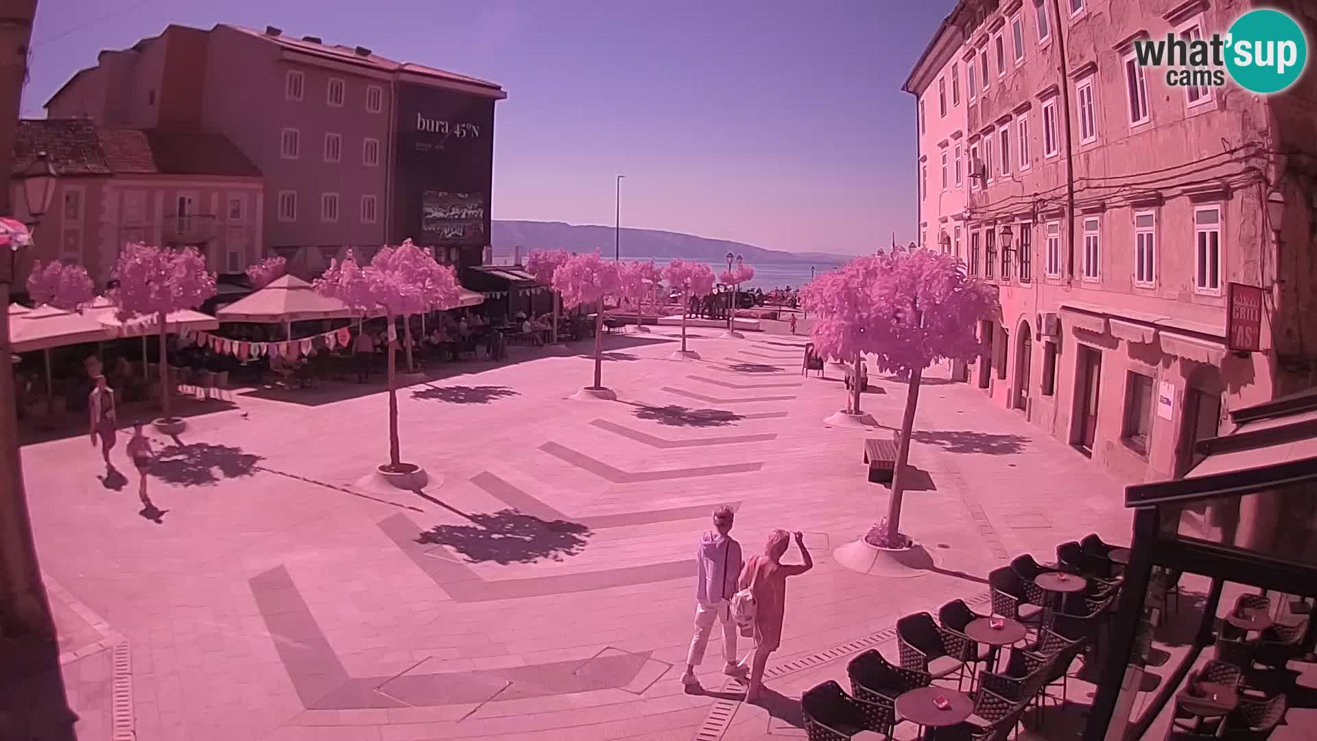 Centro de la ciudad de Senj – plaza Pavlin – Live Cam Dalmacia