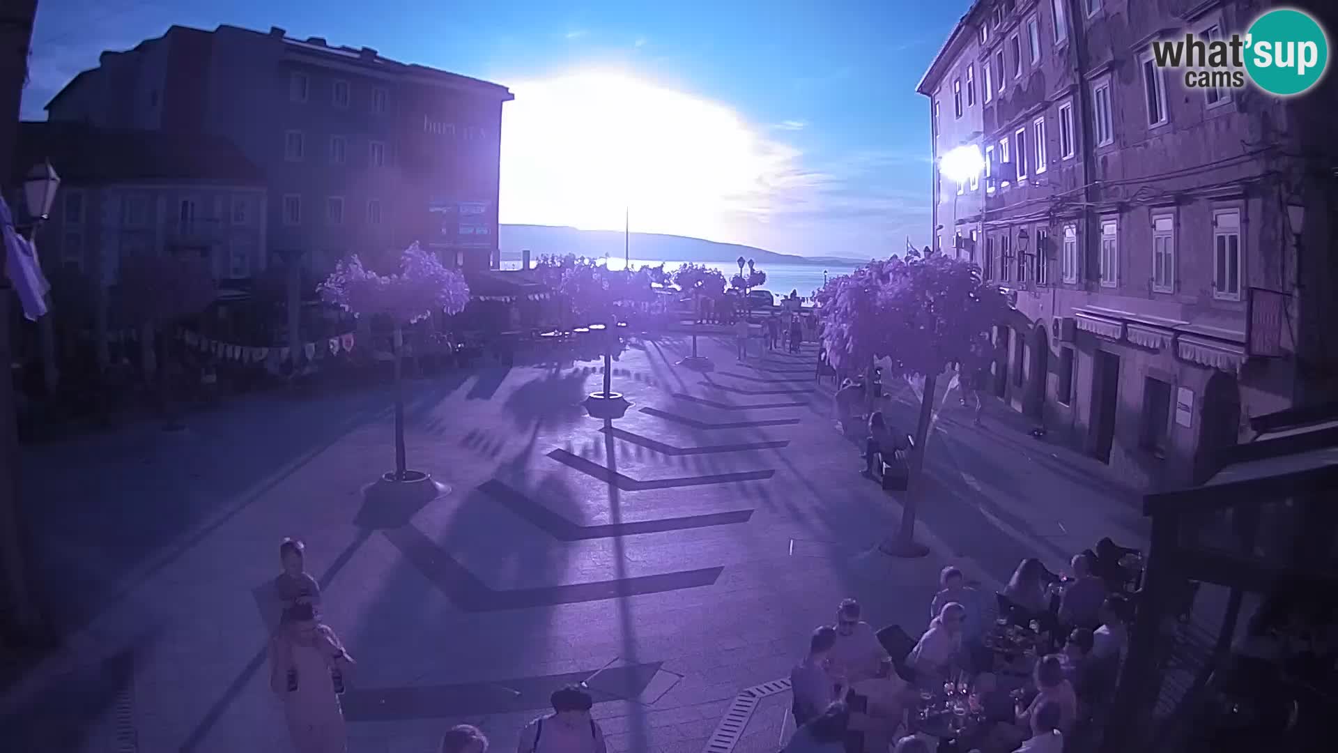 Centre de la ville de Senj – Place Pavlin – Live Cam Dalmatie