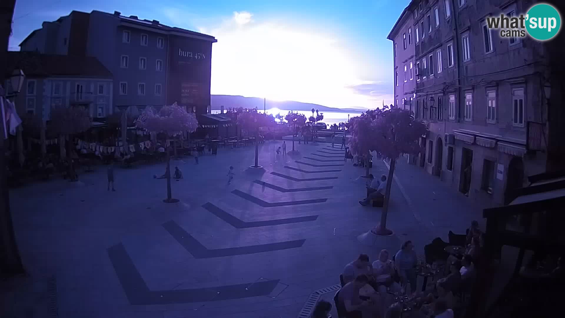 Centre de la ville de Senj – Place Pavlin – Live Cam Dalmatie