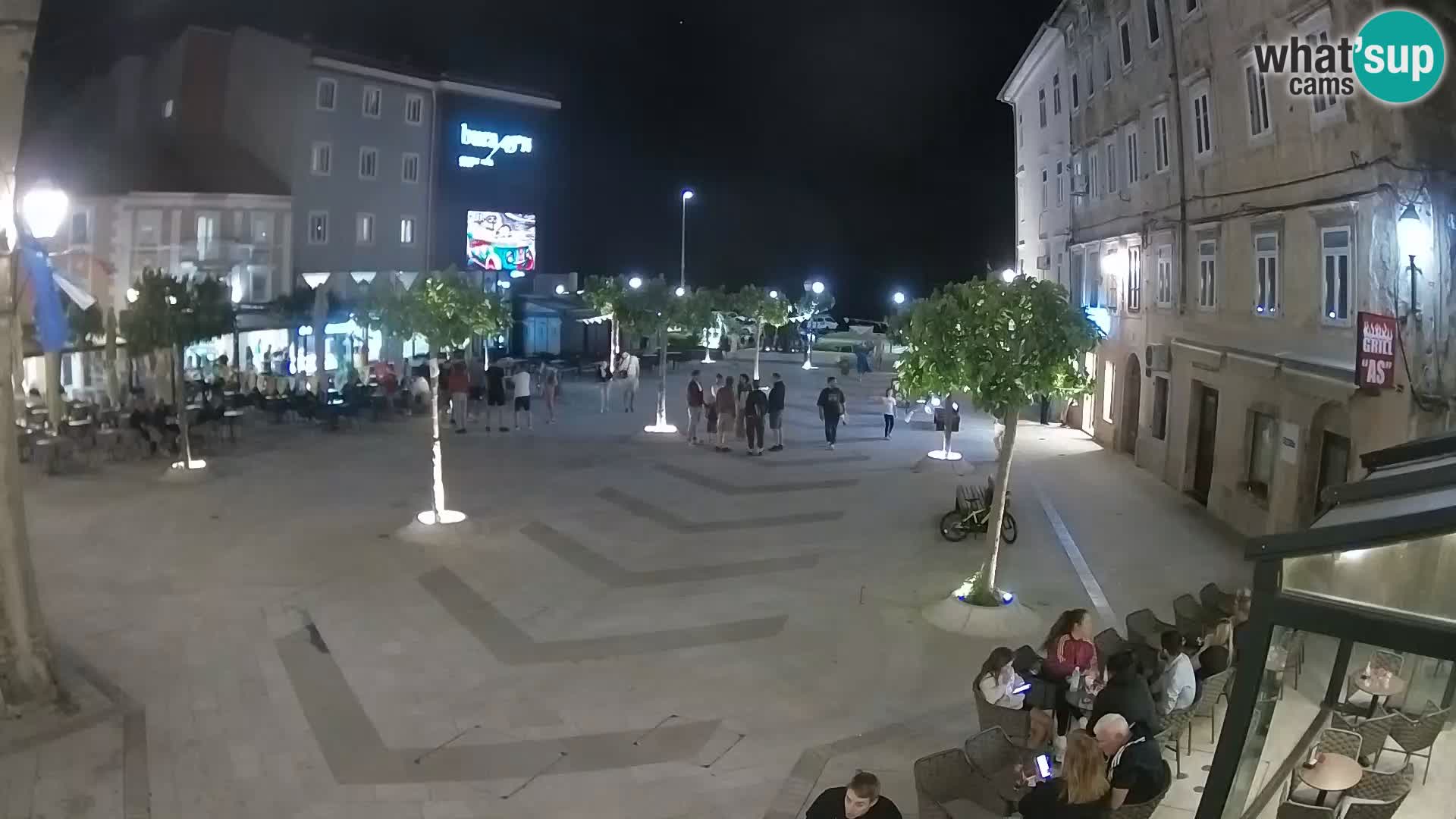 Center mesta Senj – Pavlinski trg – spletne kamere Dalmacija
