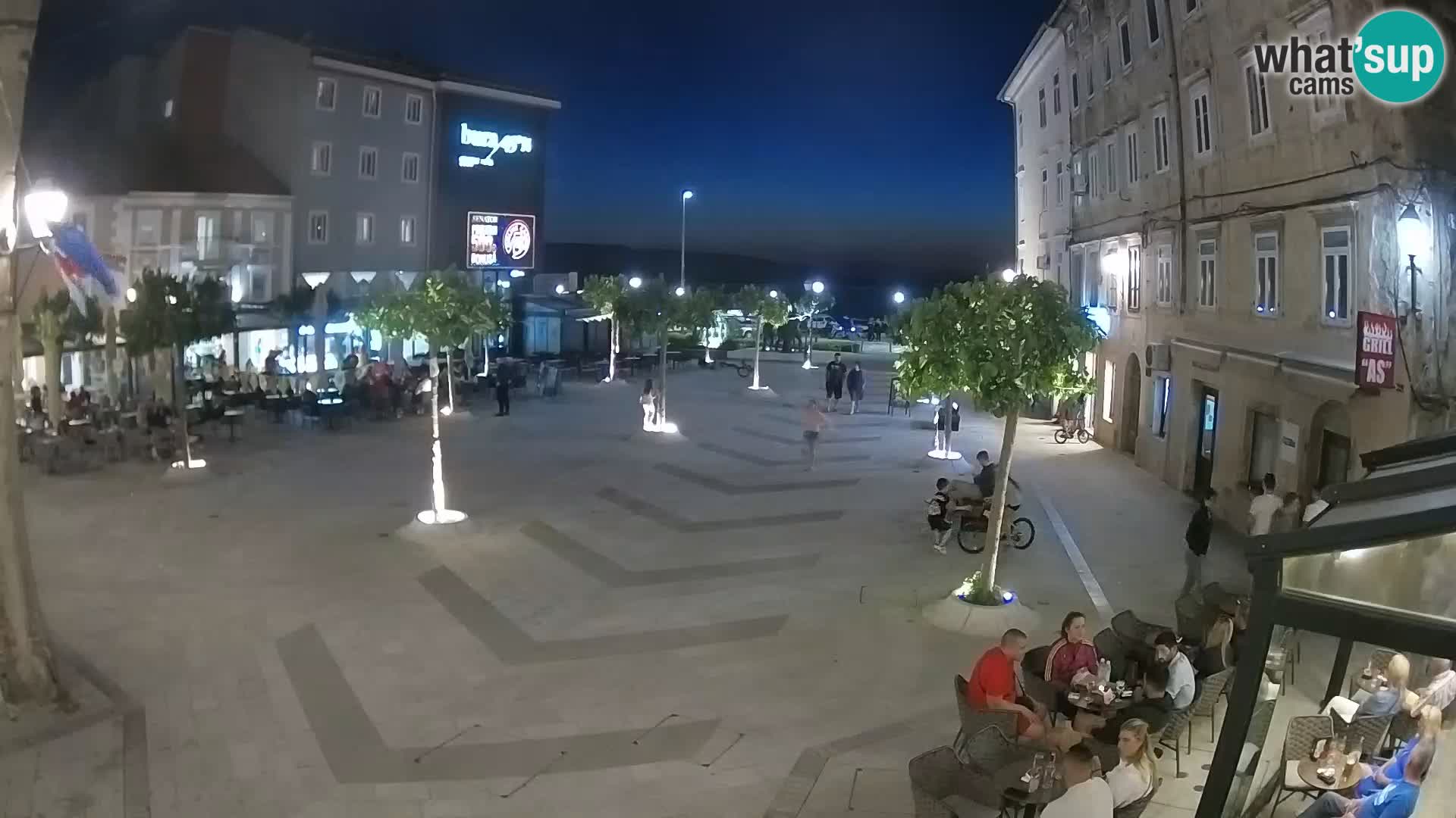 Centre de la ville de Senj – Place Pavlin – Live Cam Dalmatie