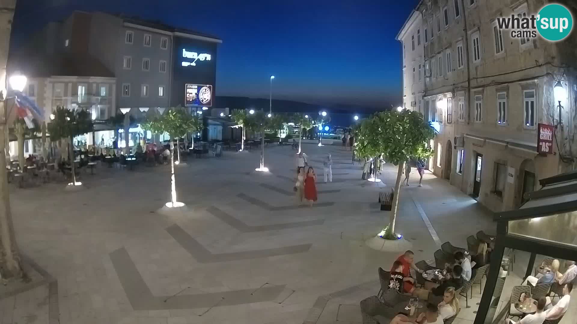 Centre de la ville de Senj – Place Pavlin – Live Cam Dalmatie