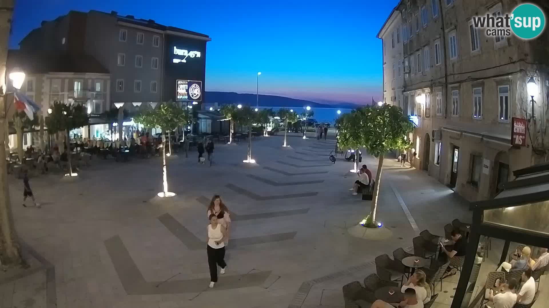 Zentrum der Stadt Senj – Pavlin platz – Live Cam Dalmatia