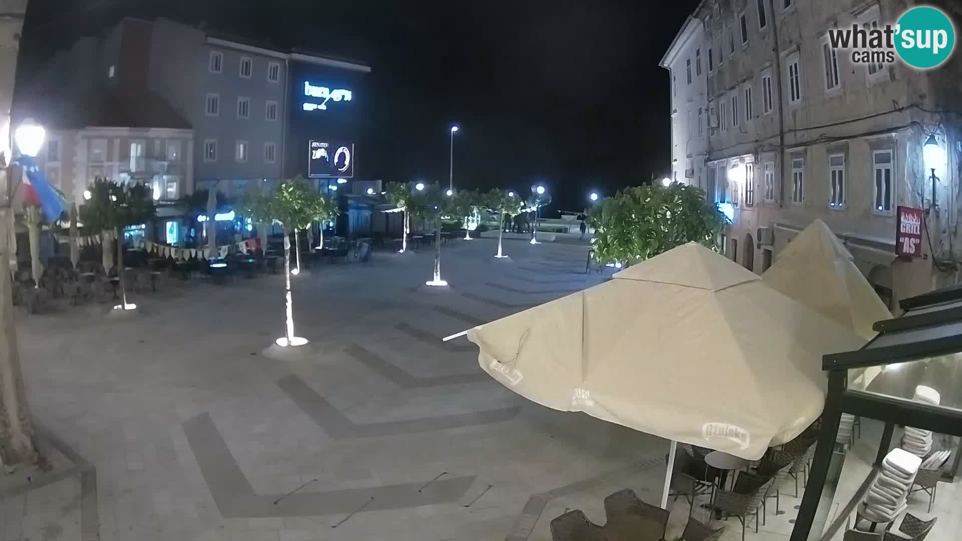 Zentrum der Stadt Senj – Pavlin platz – Live Cam Dalmatia