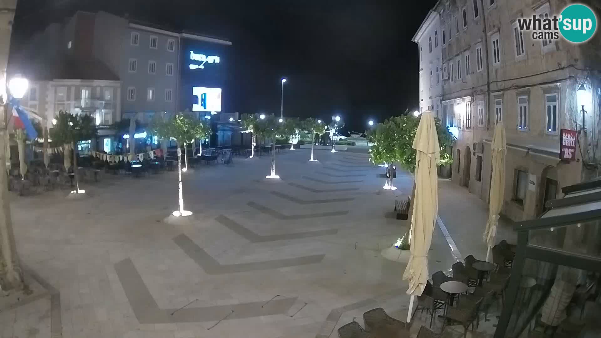 Zentrum der Stadt Senj – Pavlin platz – Live Cam Dalmatia