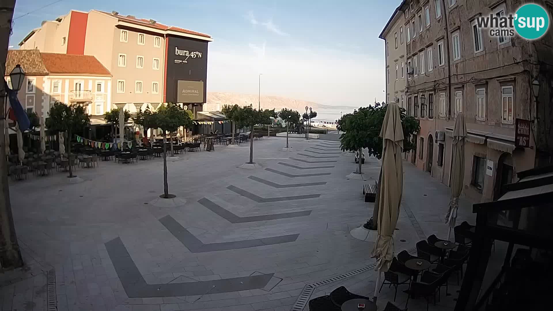 Center of Senj city – Pavlin square – Live Cam Dalmatia