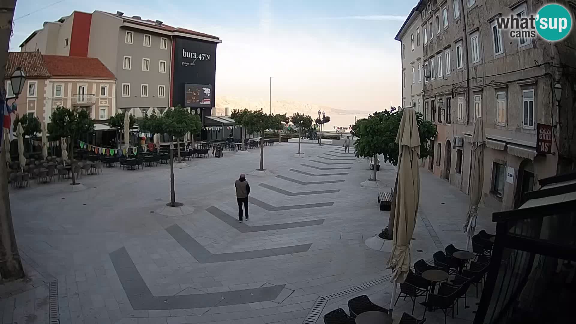 Centre de la ville de Senj – Place Pavlin – Live Cam Dalmatie