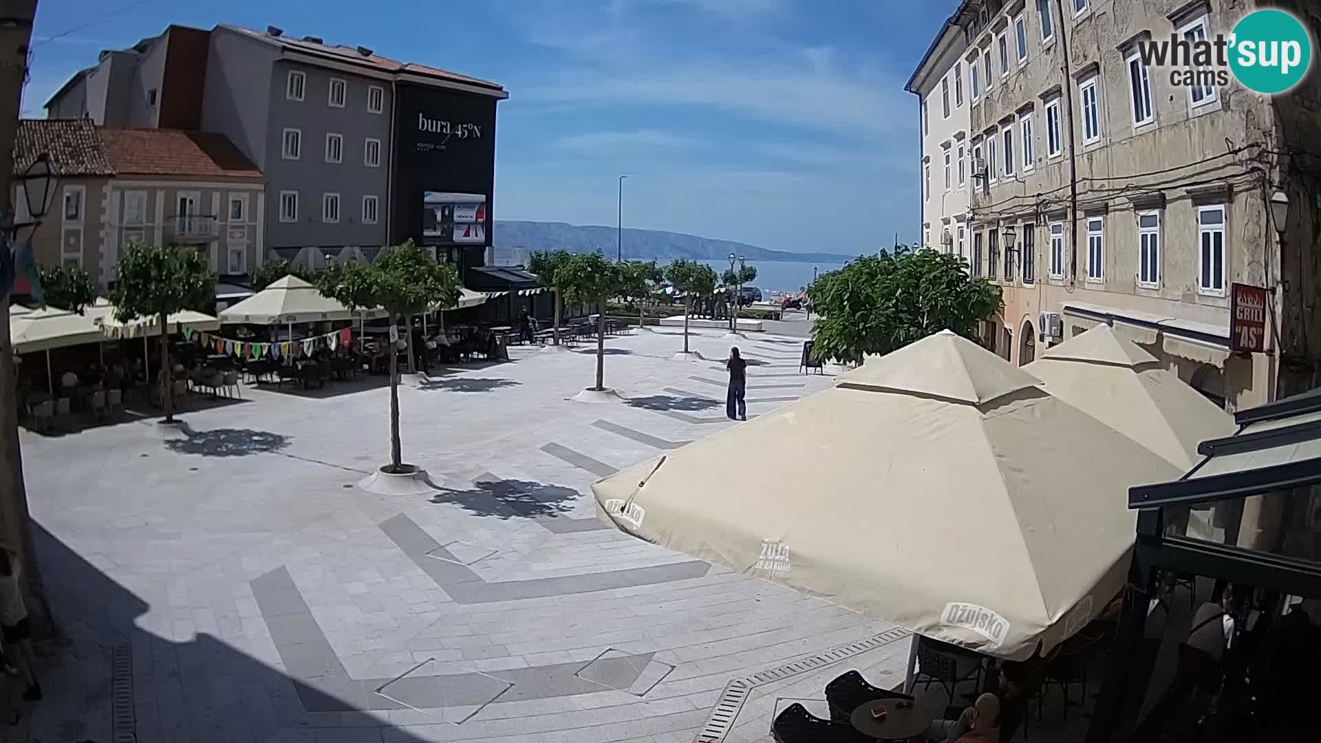 Zentrum der Stadt Senj – Pavlin platz – Live Cam Dalmatia