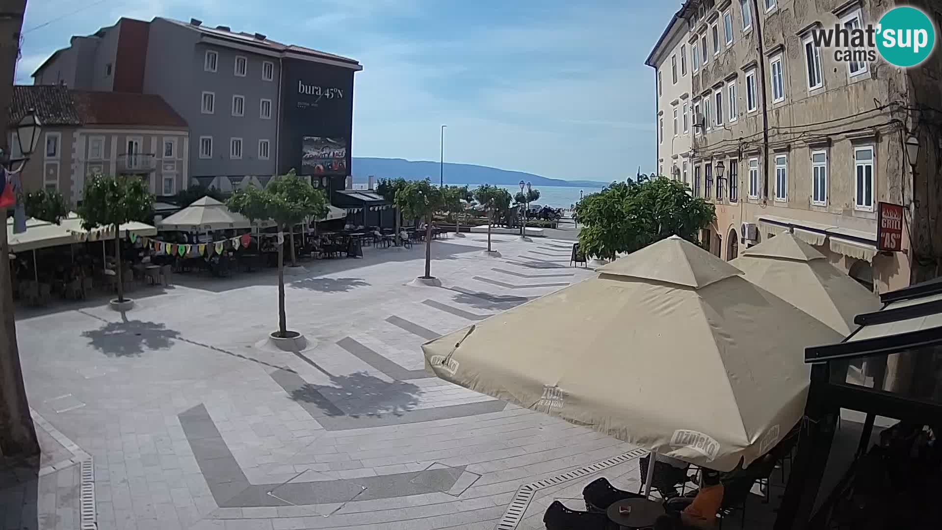 Zentrum der Stadt Senj – Pavlin platz – Live Cam Dalmatia