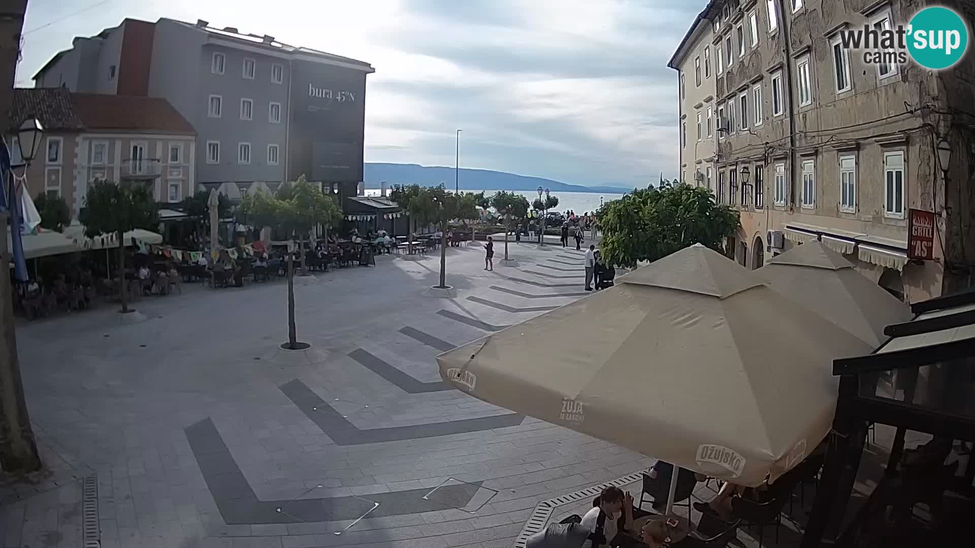Centre de la ville de Senj – Place Pavlin – Live Cam Dalmatie