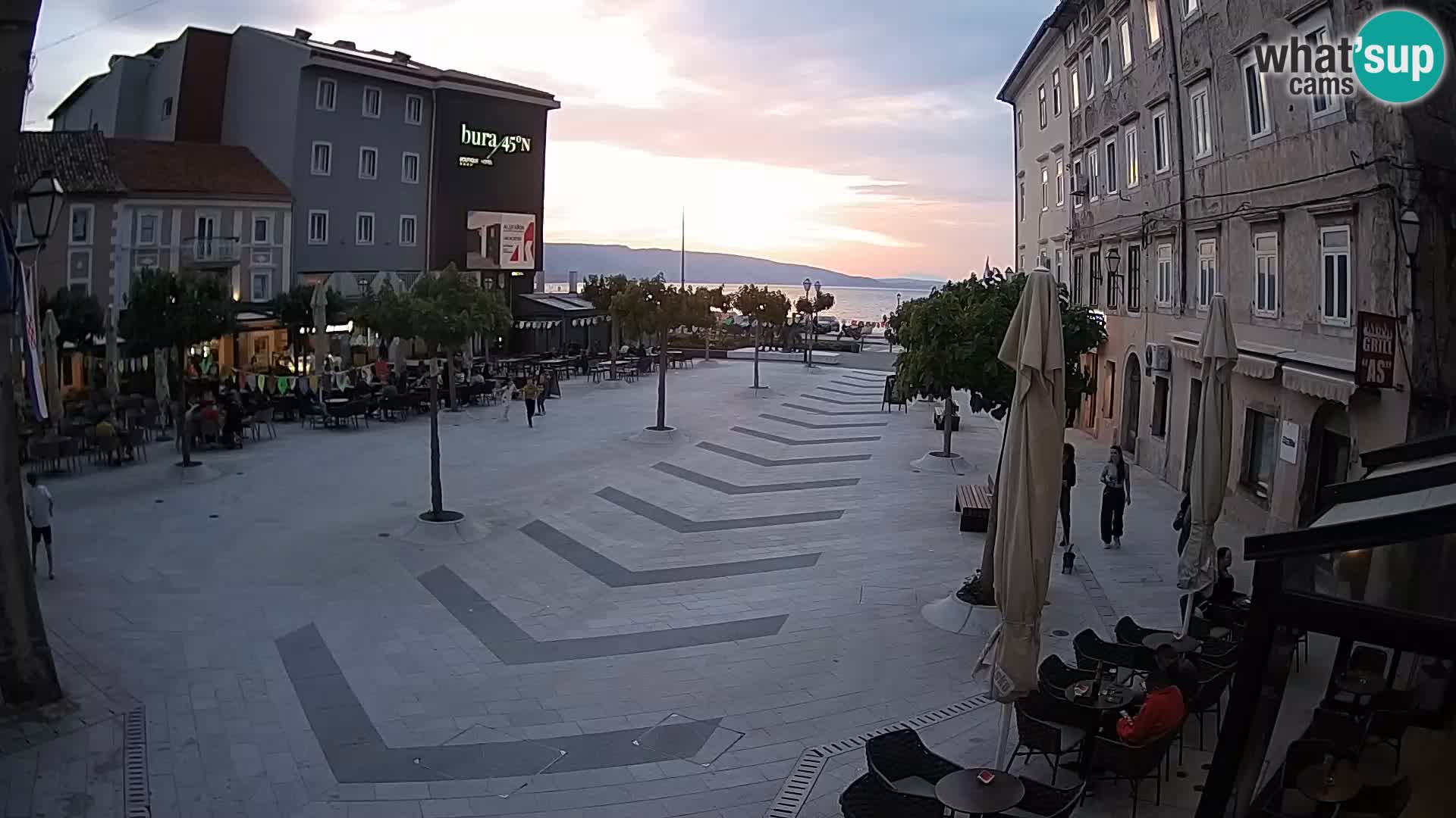 Center of Senj city – Pavlin square – Live Cam Dalmatia