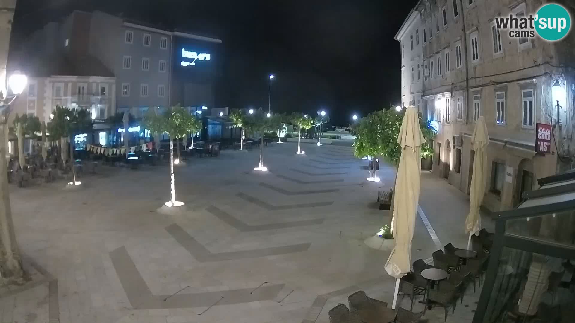 Center mesta Senj – Pavlinski trg – spletne kamere Dalmacija