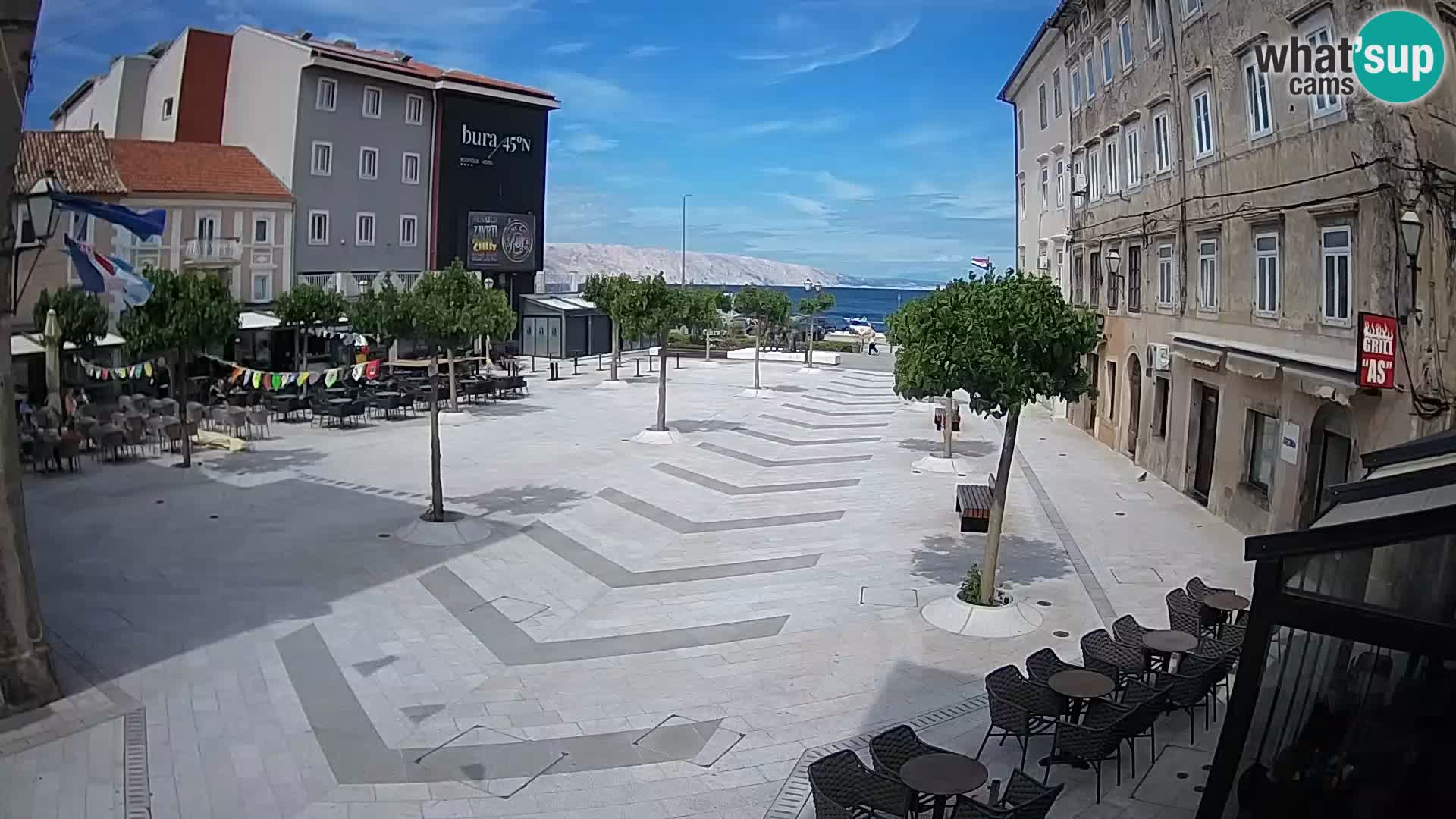 Zentrum der Stadt Senj – Pavlin platz – Live Cam Dalmatia