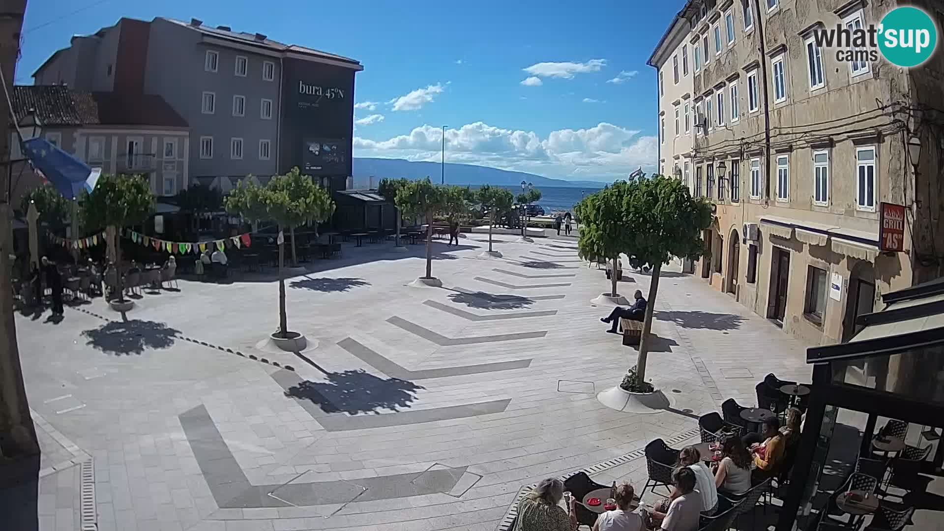Centre de la ville de Senj – Place Pavlin – Live Cam Dalmatie