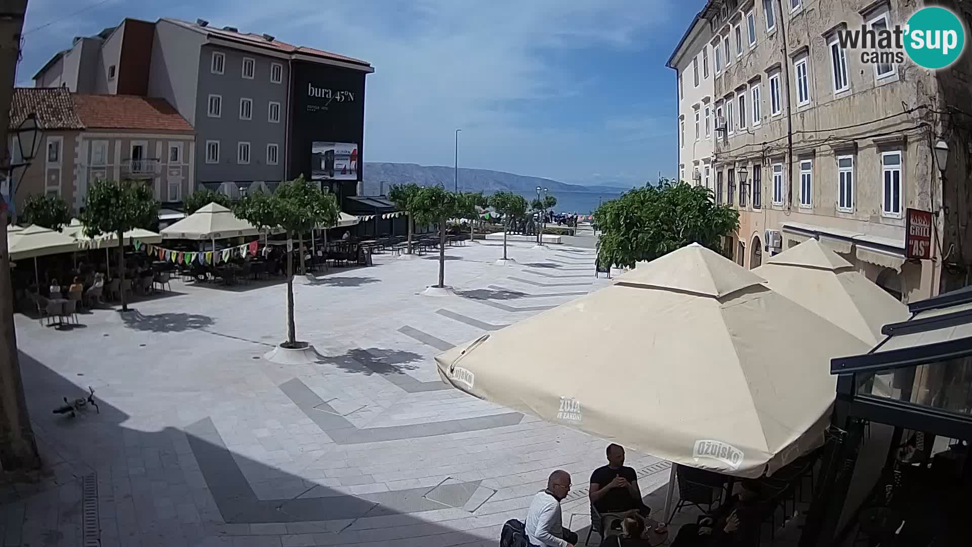 Zentrum der Stadt Senj – Pavlin platz – Live Cam Dalmatia