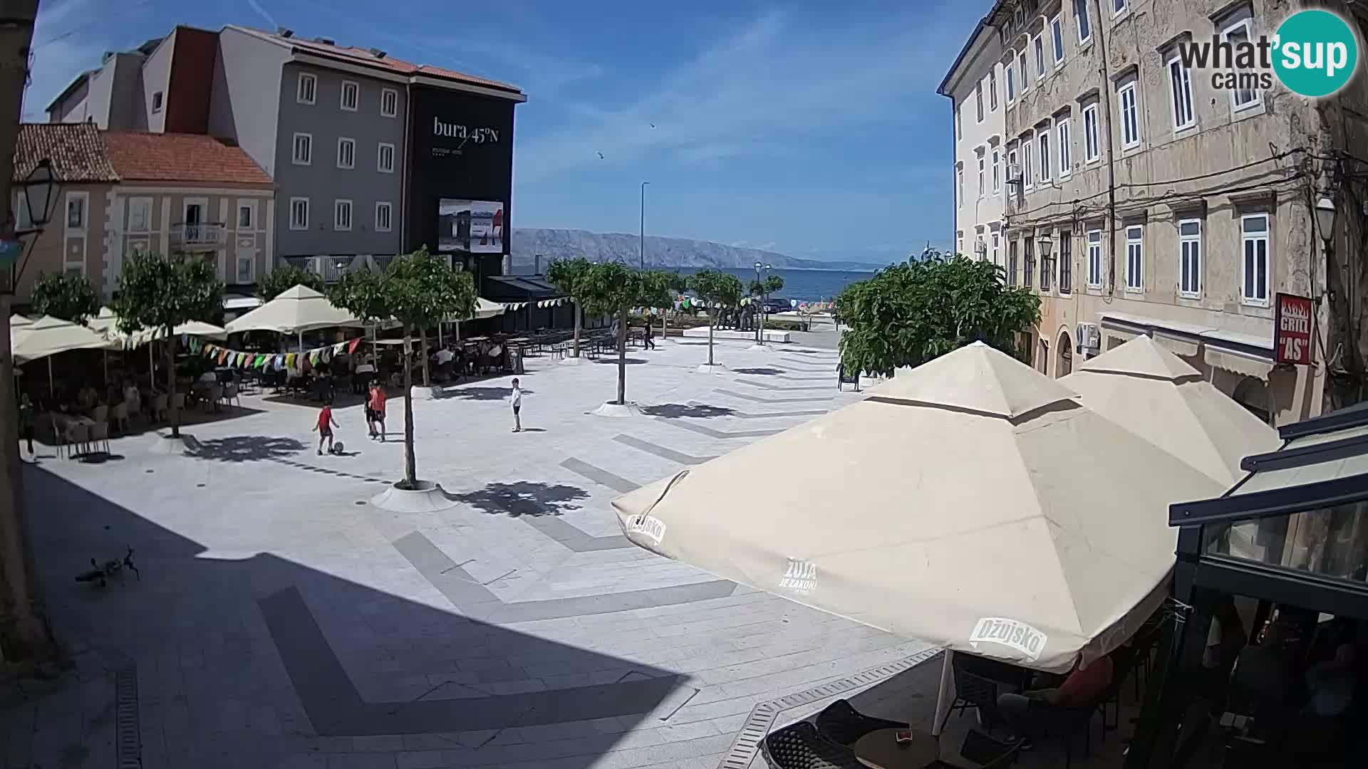 Centre de la ville de Senj – Place Pavlin – Live Cam Dalmatie