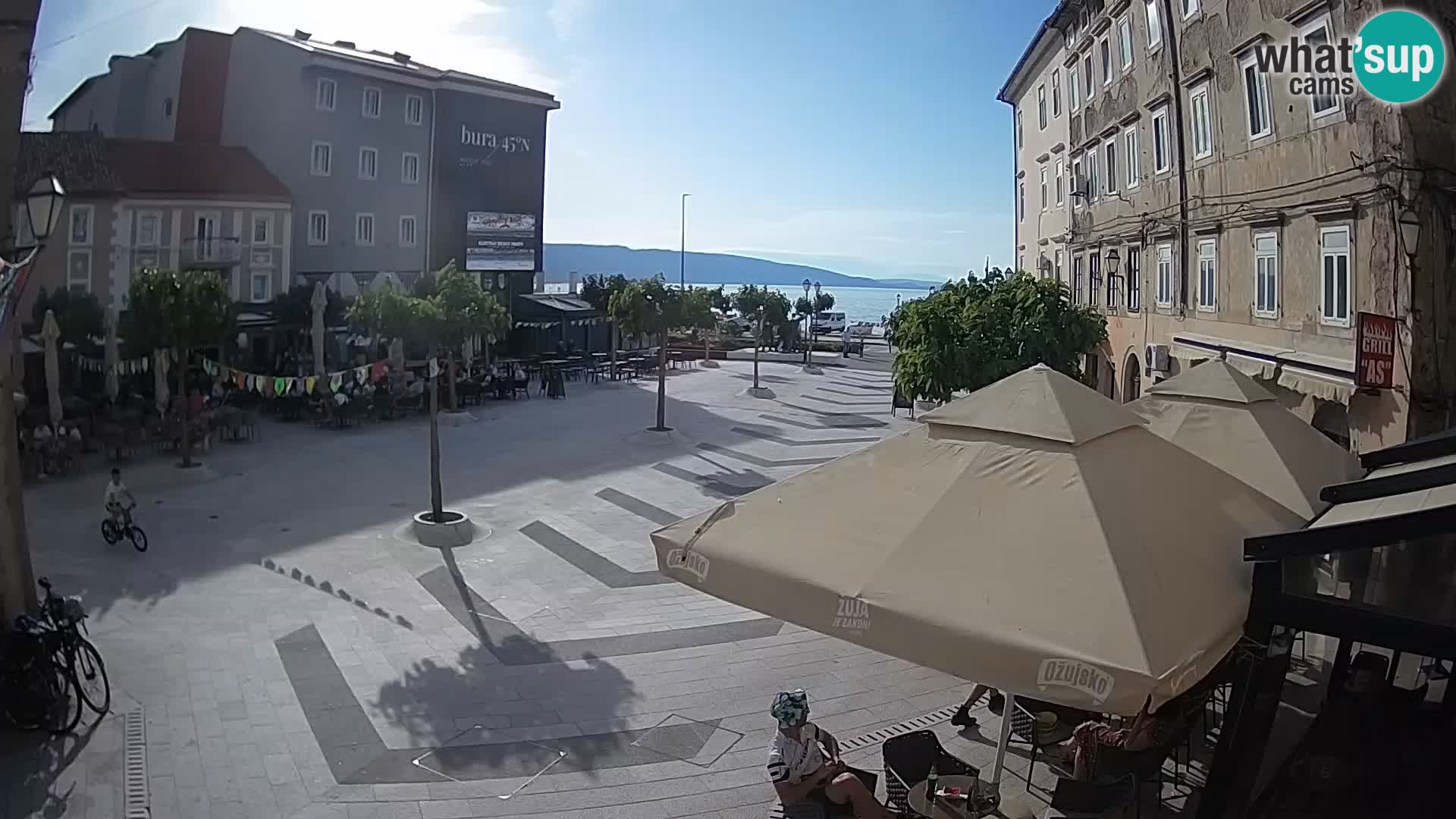 Centro della città di Senj – Piazza Pavlin – Live Cam Dalmazia