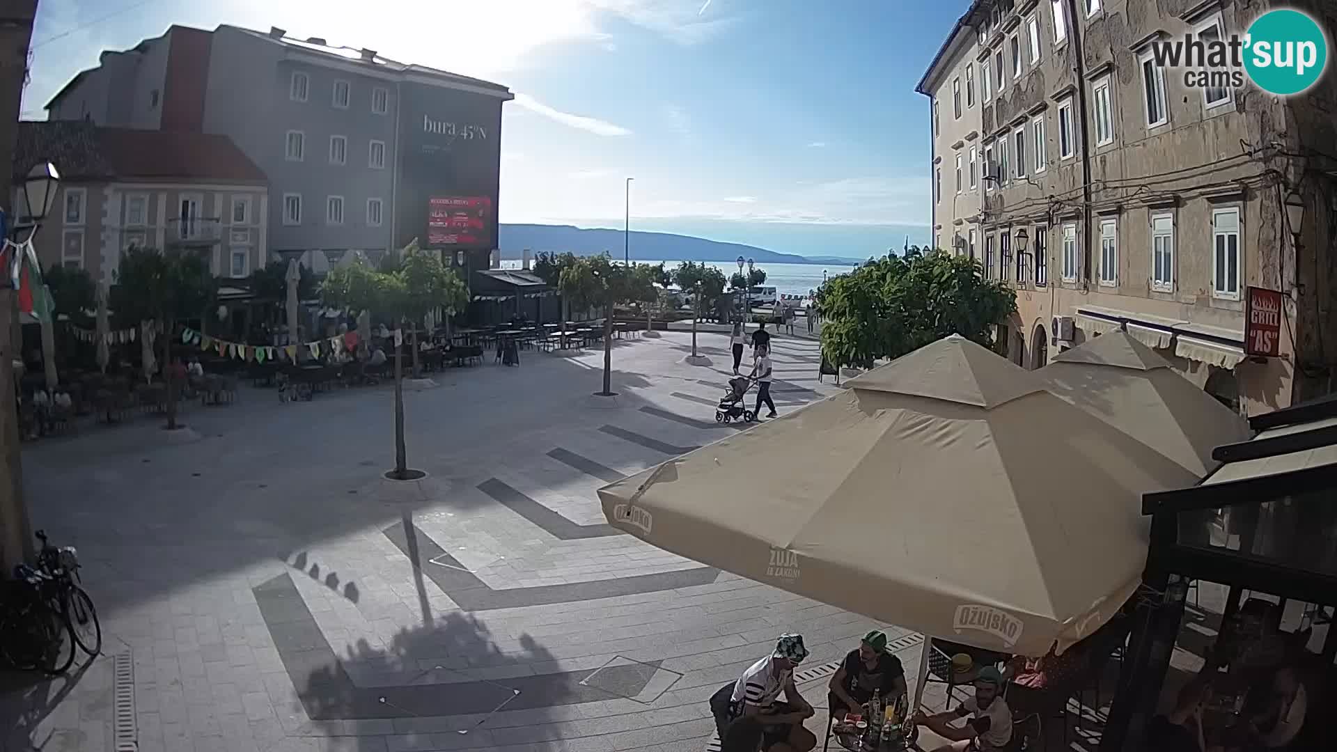 Center of Senj city – Pavlin square – Live Cam Dalmatia