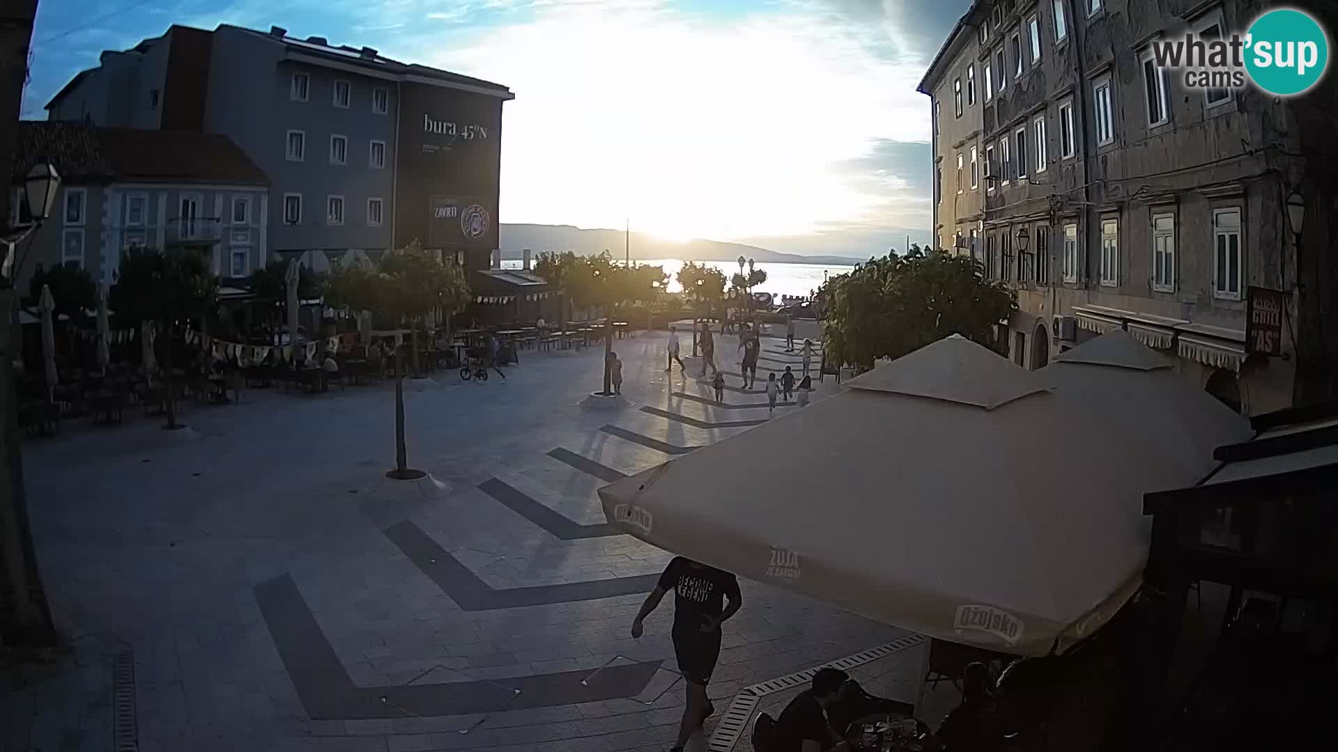 Centre de la ville de Senj – Place Pavlin – Live Cam Dalmatie