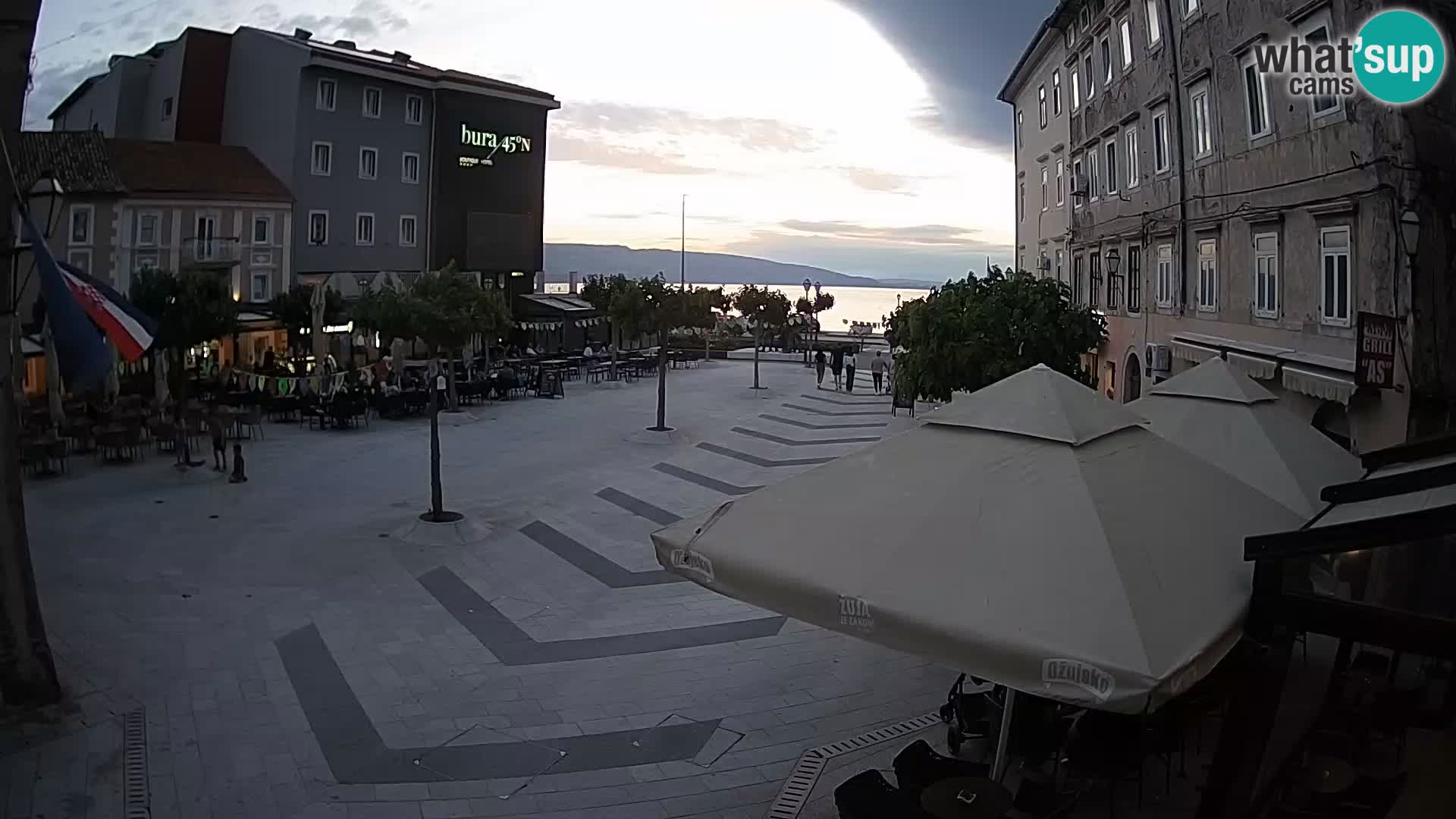 Center of Senj city – Pavlin square – Live Cam Dalmatia