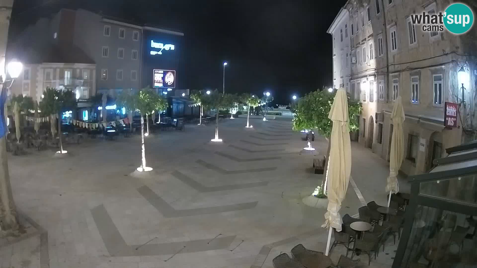 Center mesta Senj – Pavlinski trg – spletne kamere Dalmacija