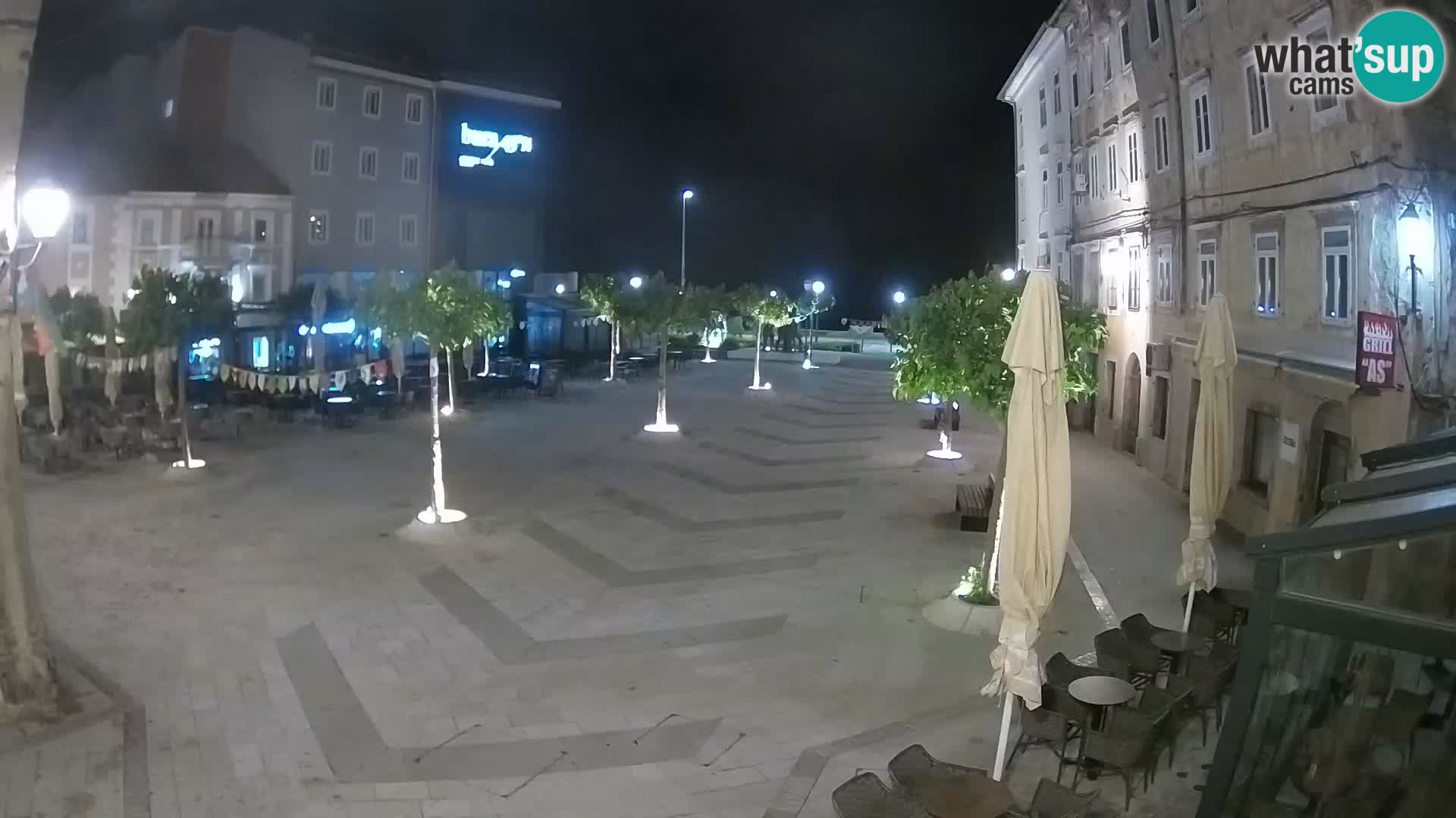 Centre de la ville de Senj – Place Pavlin – Live Cam Dalmatie