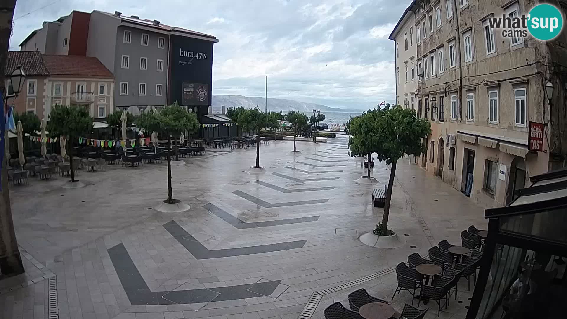 Centro della città di Senj – Piazza Pavlin – Live Cam Dalmazia