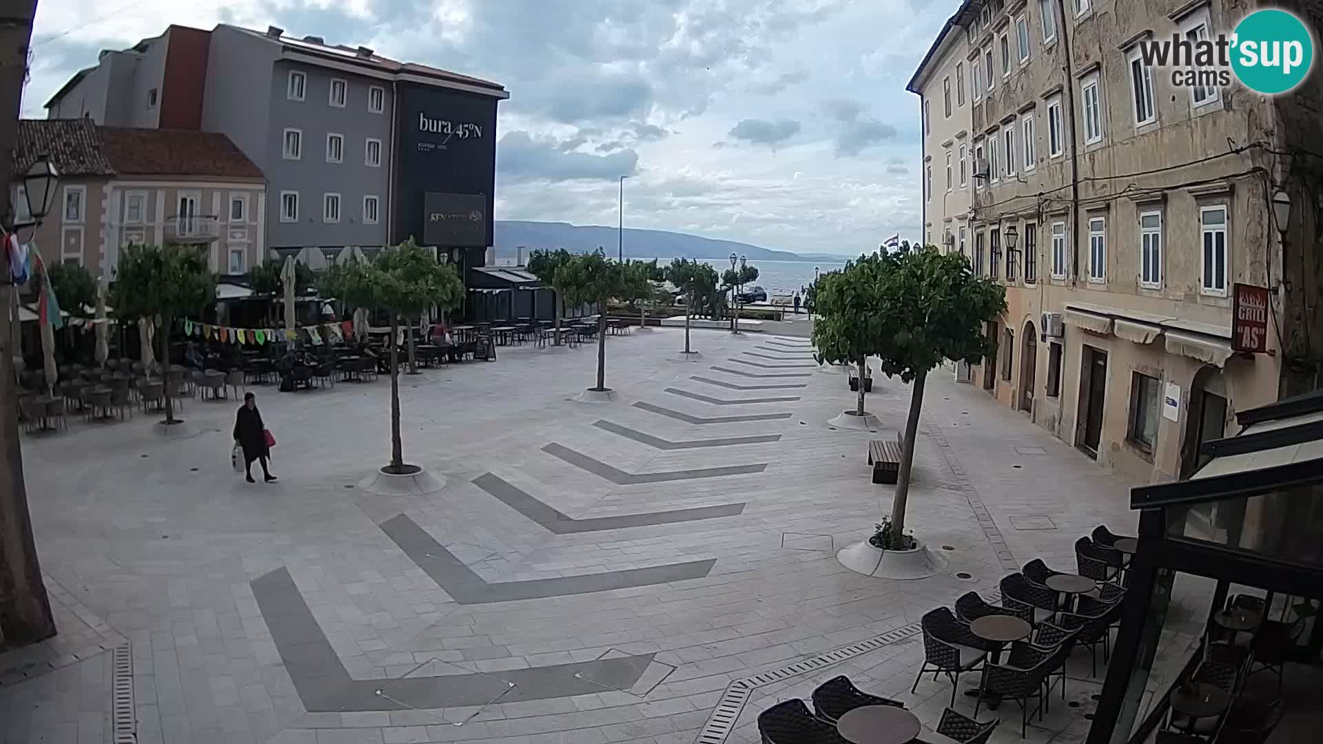Center of Senj city – Pavlin square – Live Cam Dalmatia