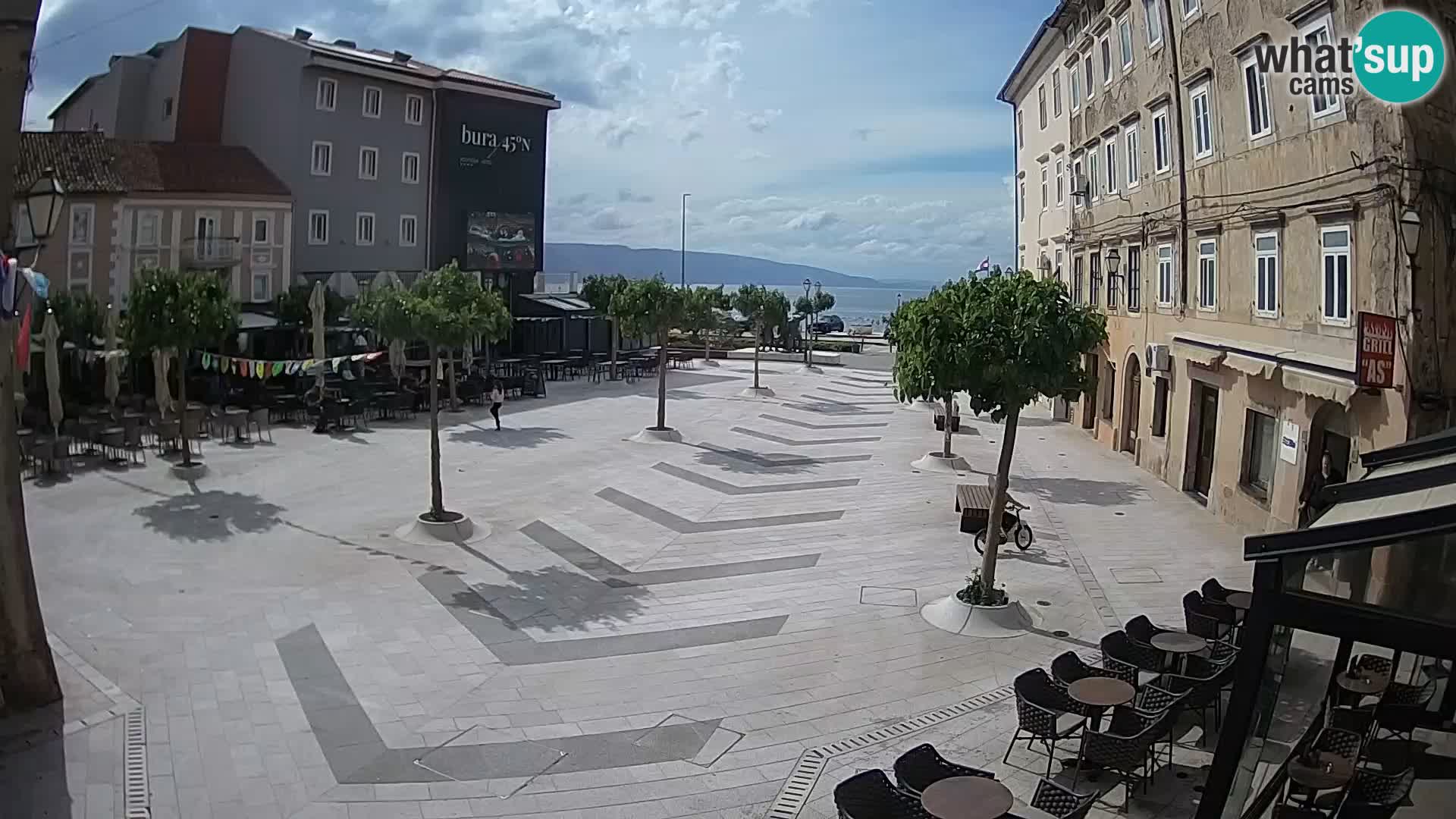 Center of Senj city – Pavlin square – Live Cam Dalmatia