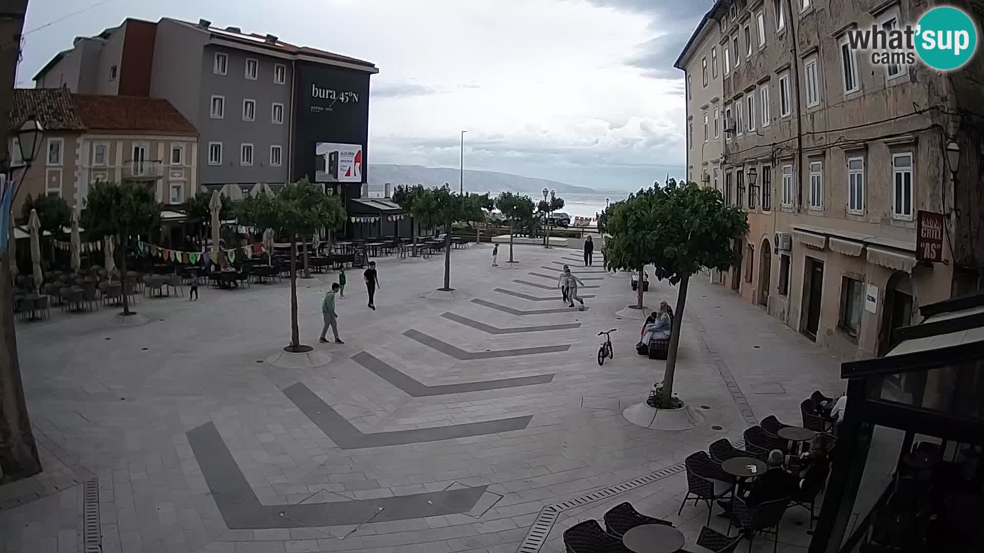 Center of Senj city – Pavlin square – Live Cam Dalmatia