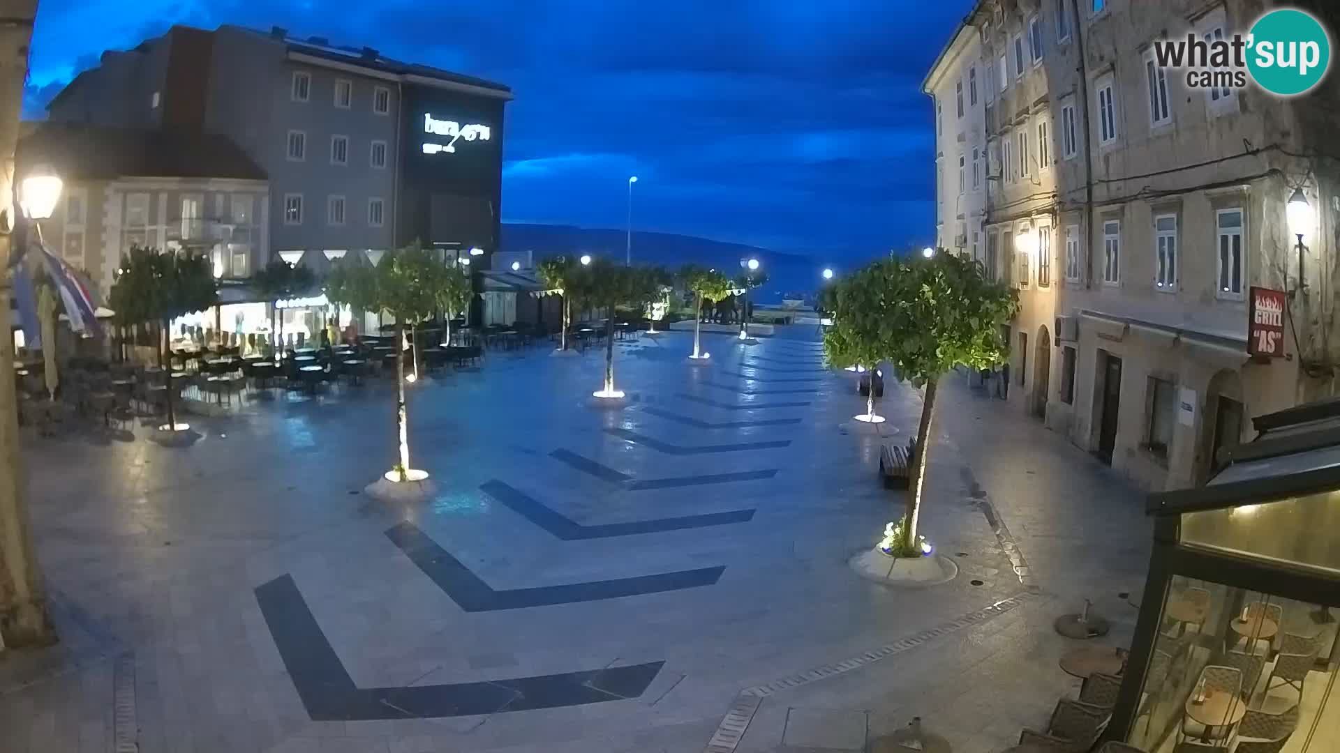 Zentrum der Stadt Senj – Pavlin platz – Live Cam Dalmatia