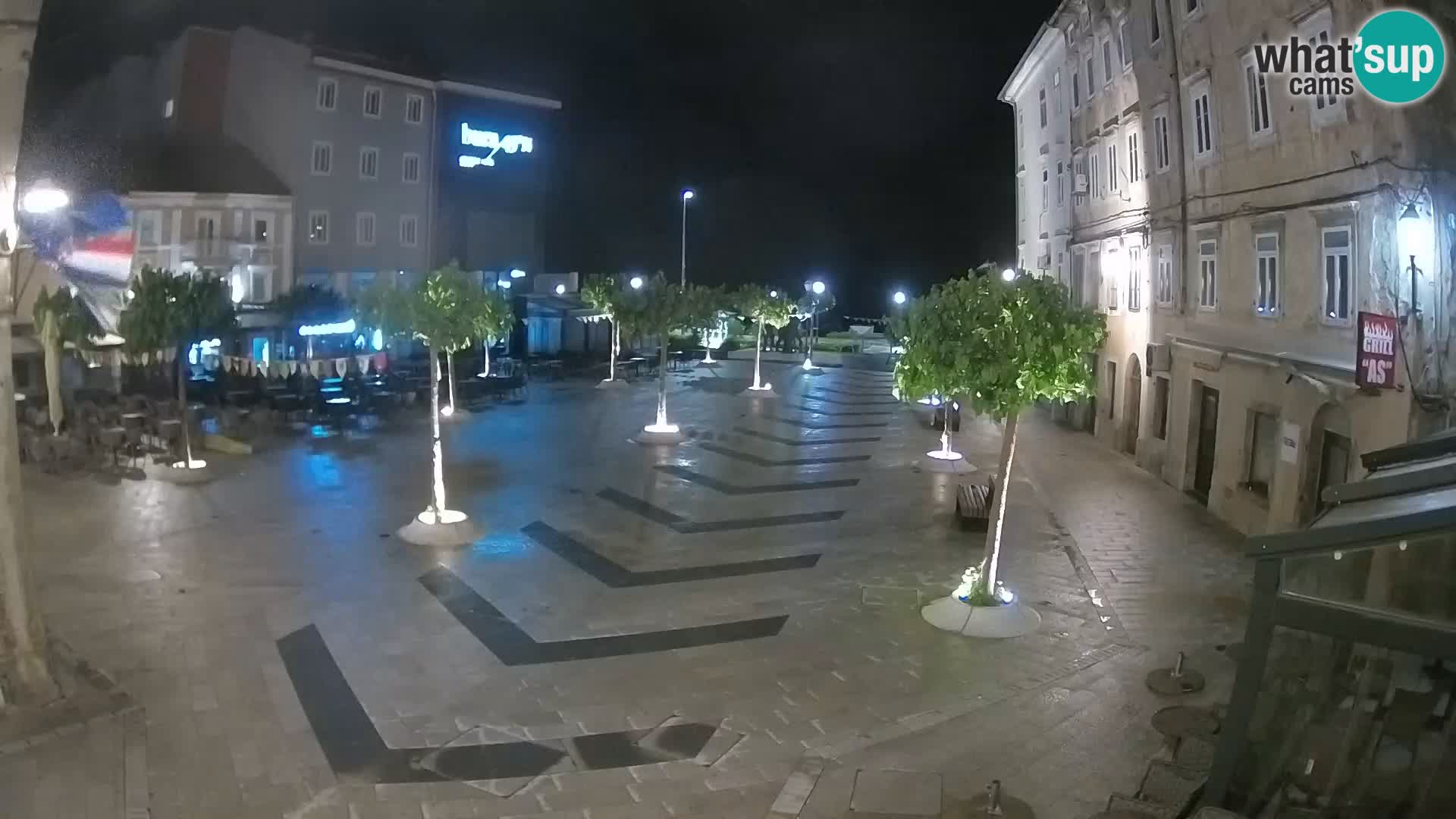 Center of Senj city – Pavlin square – Live Cam Dalmatia