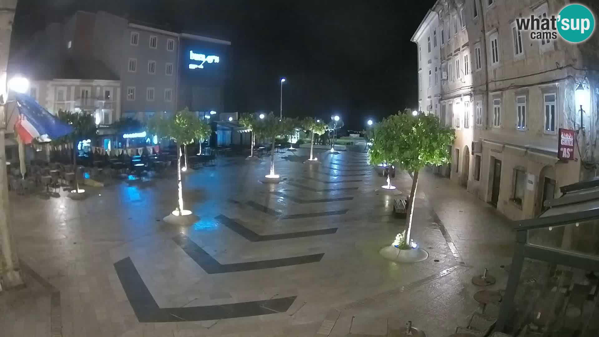 Center of Senj city – Pavlin square – Live Cam Dalmatia