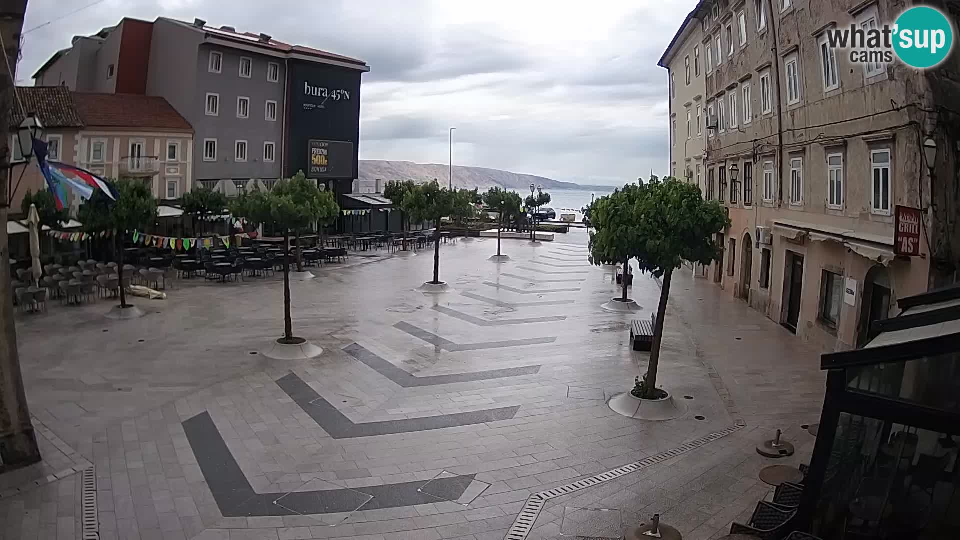 Centro della città di Senj – Piazza Pavlin – Live Cam Dalmazia