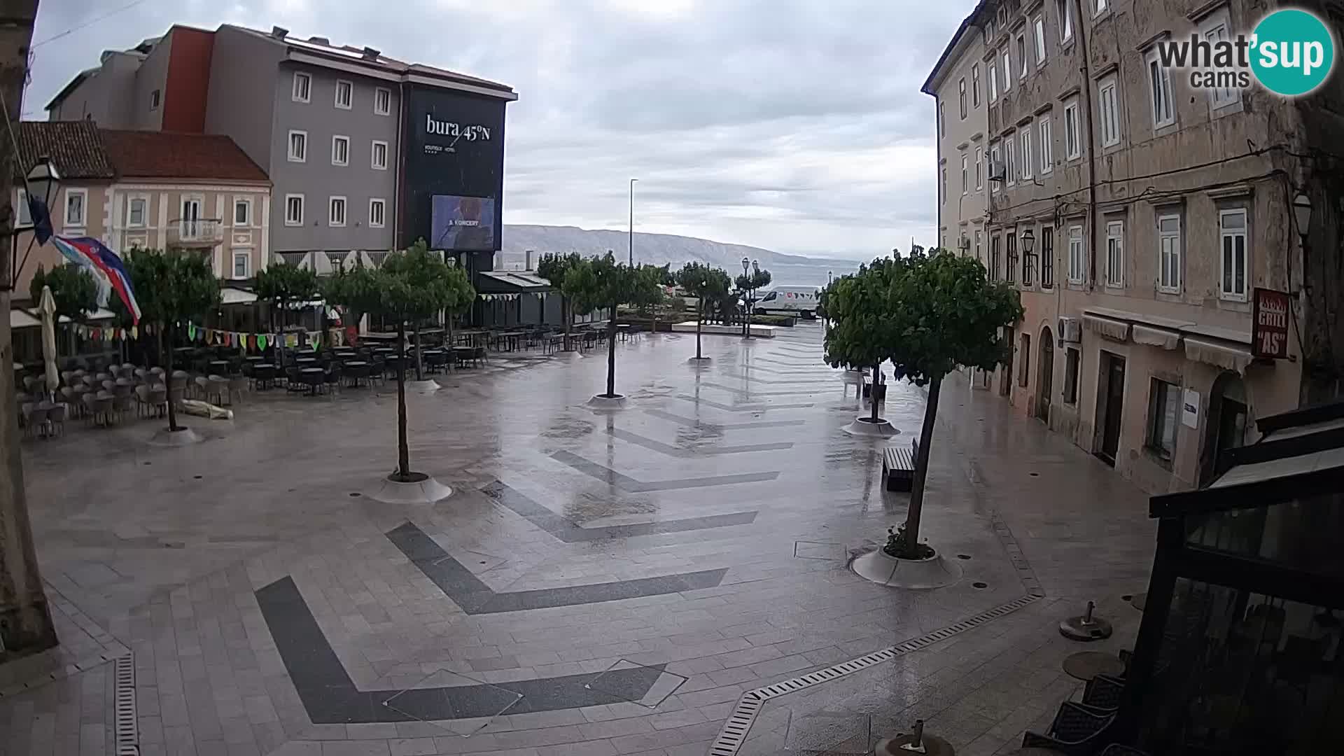 Center of Senj city – Pavlin square – Live Cam Dalmatia