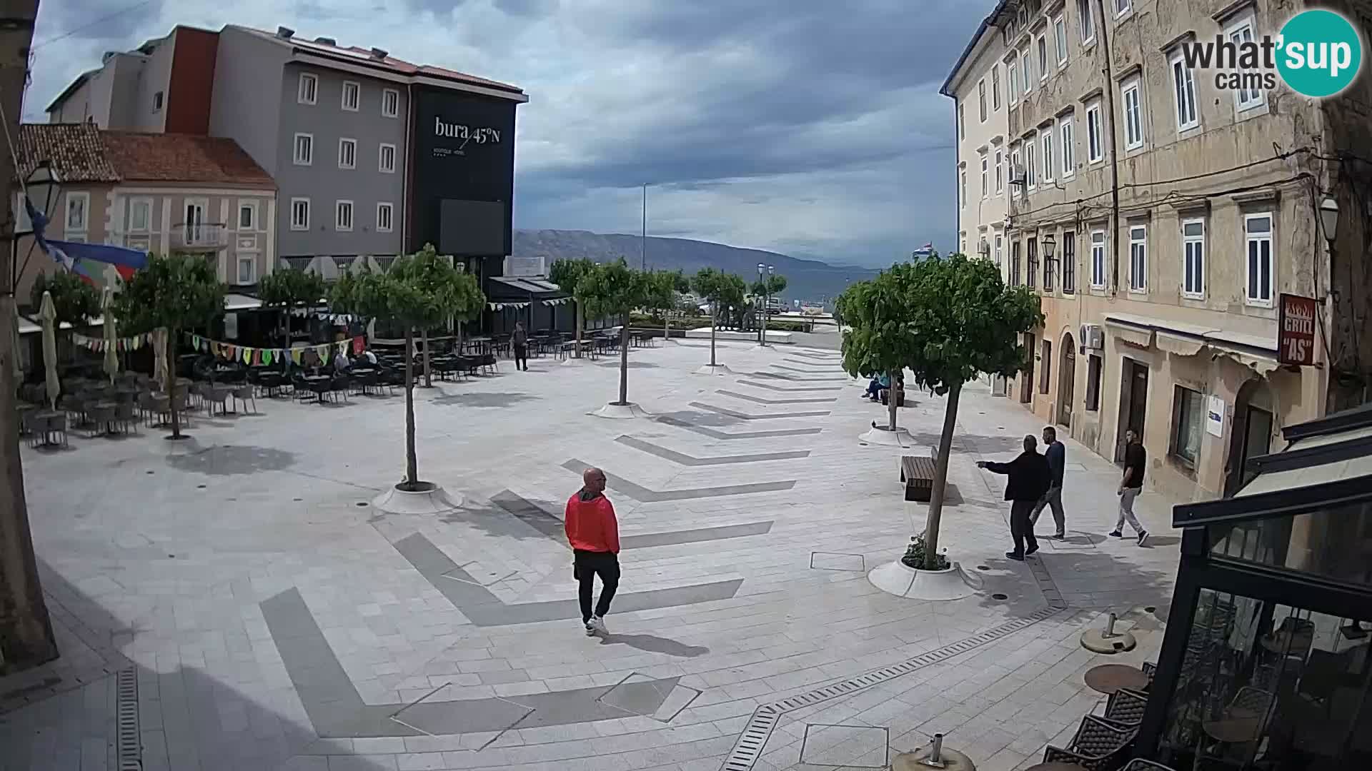Centre de la ville de Senj – Place Pavlin – Live Cam Dalmatie