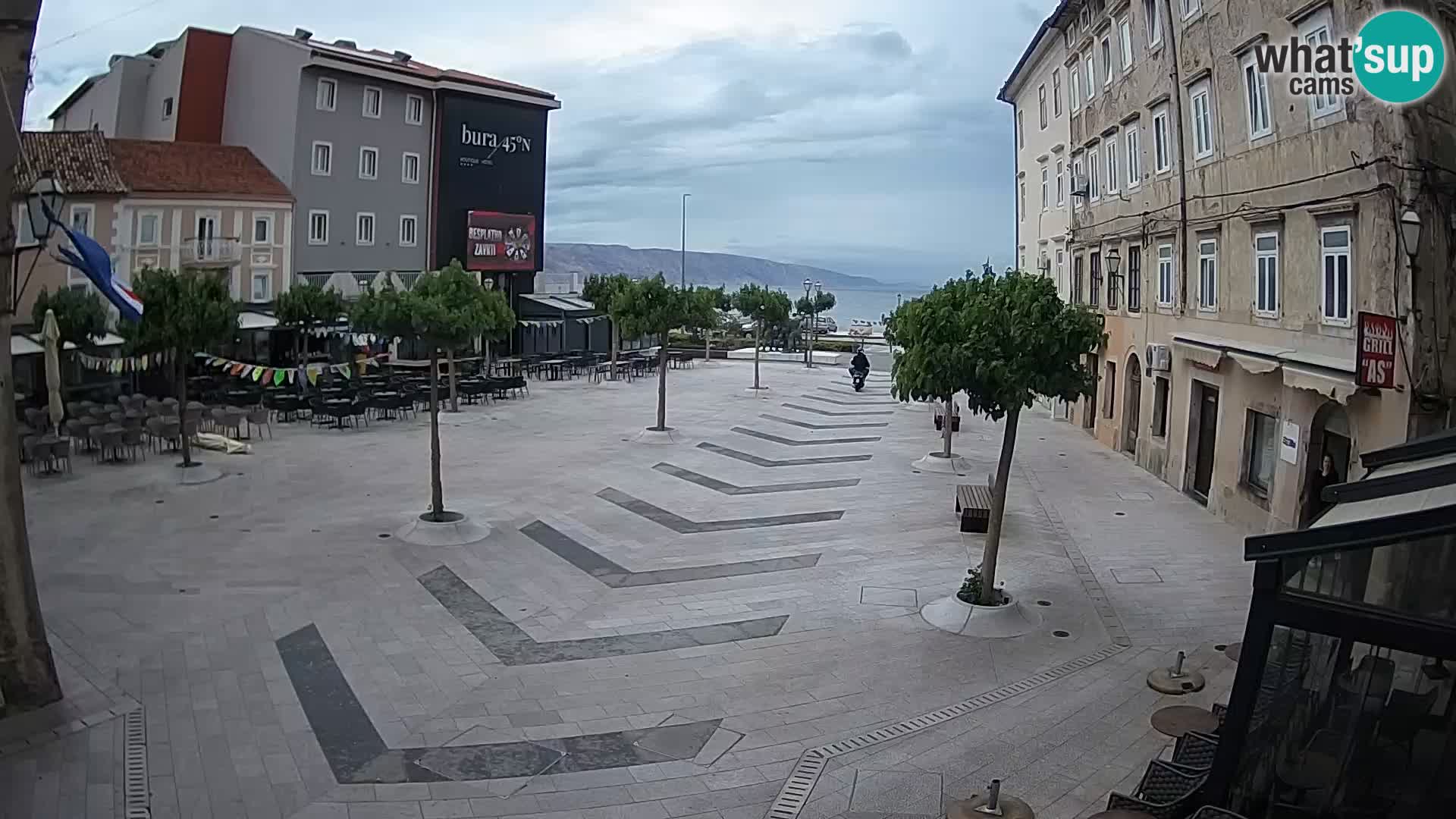 Centro della città di Senj – Piazza Pavlin – Live Cam Dalmazia