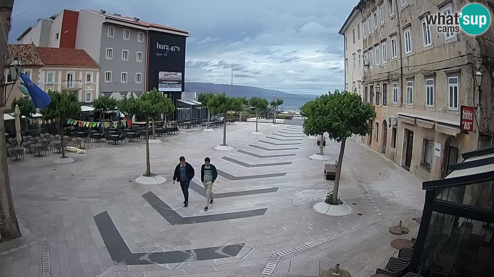 Centro della città di Senj – Piazza Pavlin – Live Cam Dalmazia
