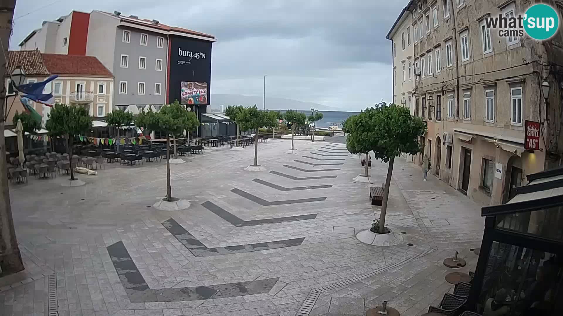 Centre de la ville de Senj – Place Pavlin – Live Cam Dalmatie