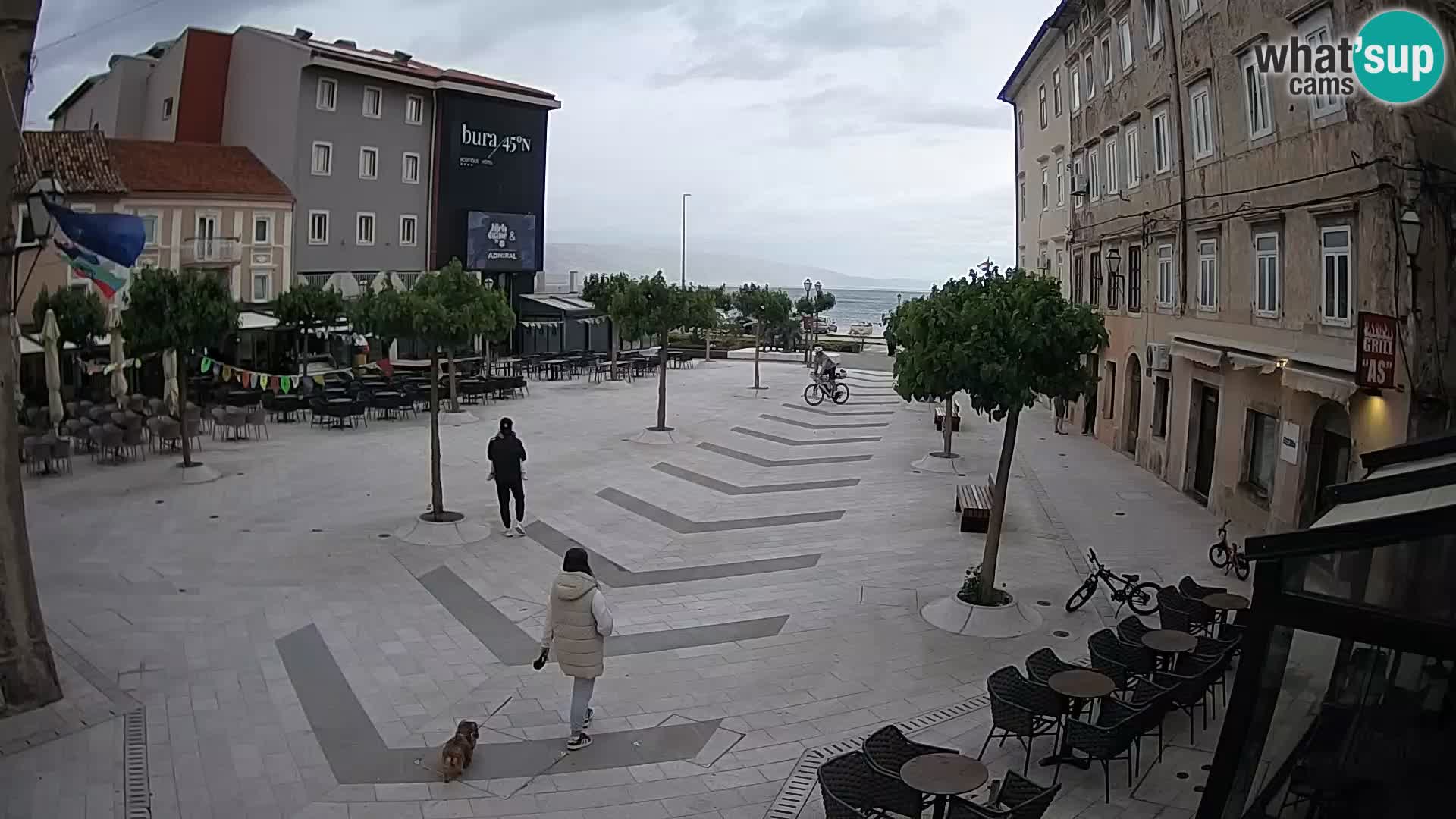 Centre de la ville de Senj – Place Pavlin – Live Cam Dalmatie