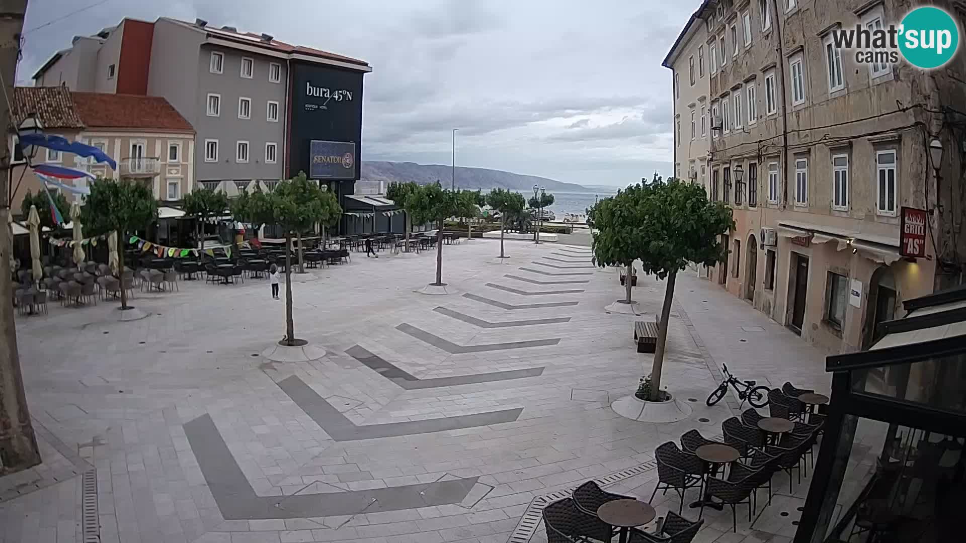 Centro de la ciudad de Senj – plaza Pavlin – Live Cam Dalmacia